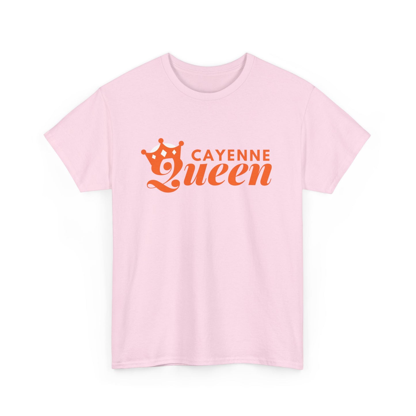 Cayenne Queen Unisex Heavy Cotton Tee, Casual Wear, Gift for Her, Birthday Shirt, Fun Quote Tee, Soft Cotton Top
