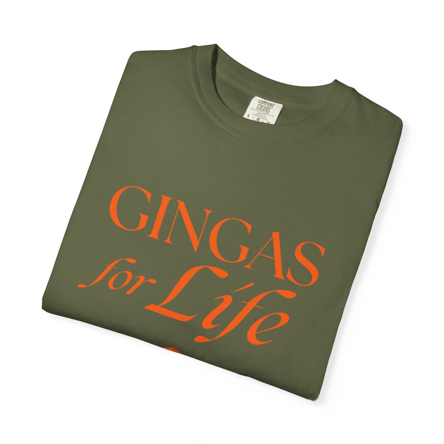 Gingas for Life T-Shirt, Fun T-Shirt for Redheads, Unisex Gift for Friends, Casual Wear, Celebration Tee