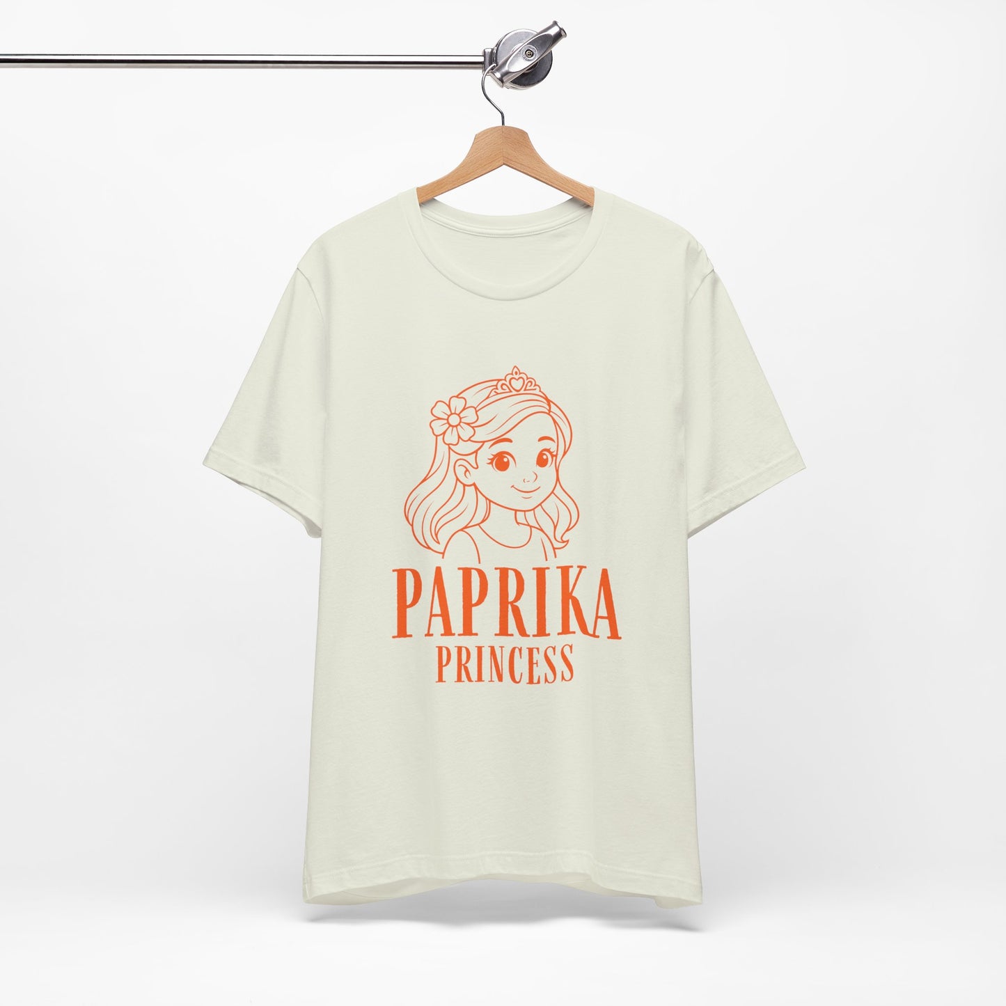 Paprika Princess Unisex Tee - Cute Graphic T-Shirt for Girls, Fun Casual Wear, Birthday Gift, Princess Theme, Gift for Kids