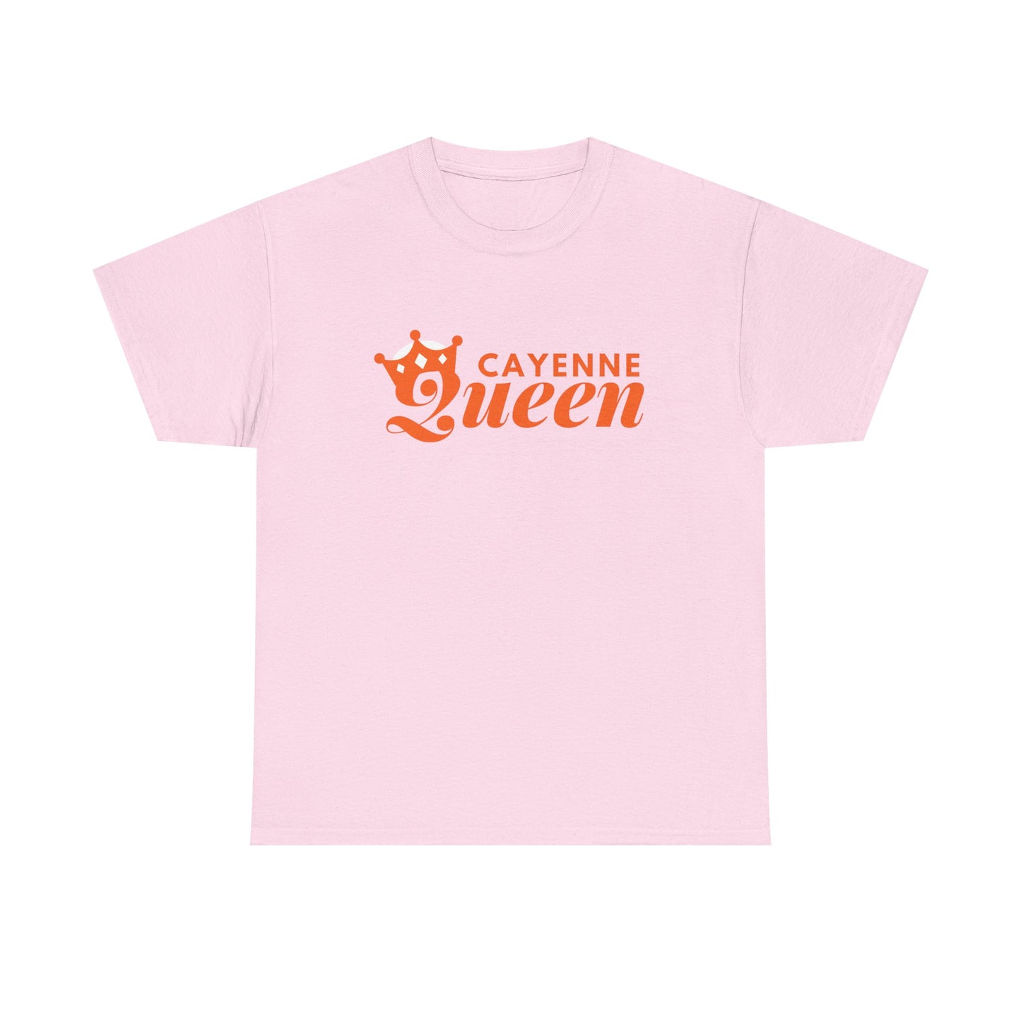 Cayenne Queen Unisex Heavy Cotton Tee, Casual Wear, Gift for Her, Birthday Shirt, Fun Quote Tee, Soft Cotton Top