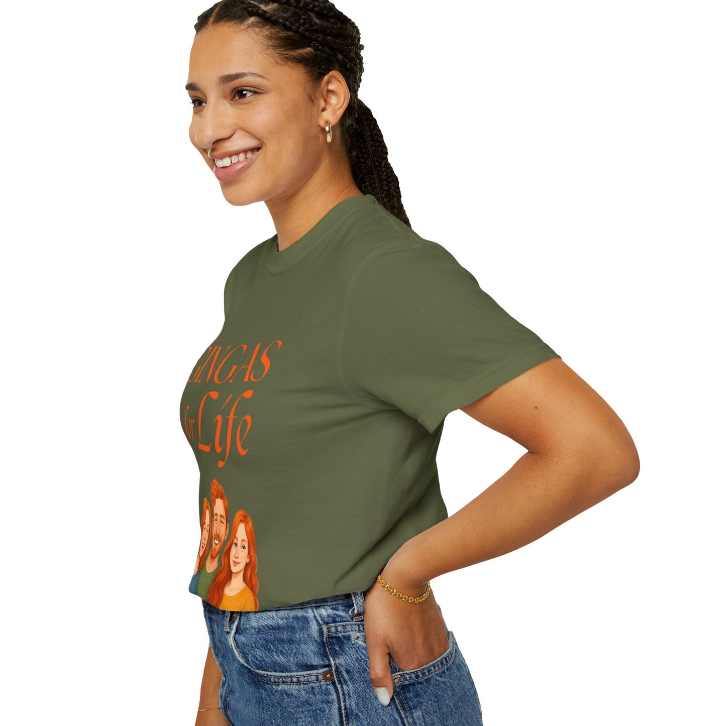 Gingas for Life T-Shirt, Fun T-Shirt for Redheads, Unisex Gift for Friends, Casual Wear, Celebration Tee