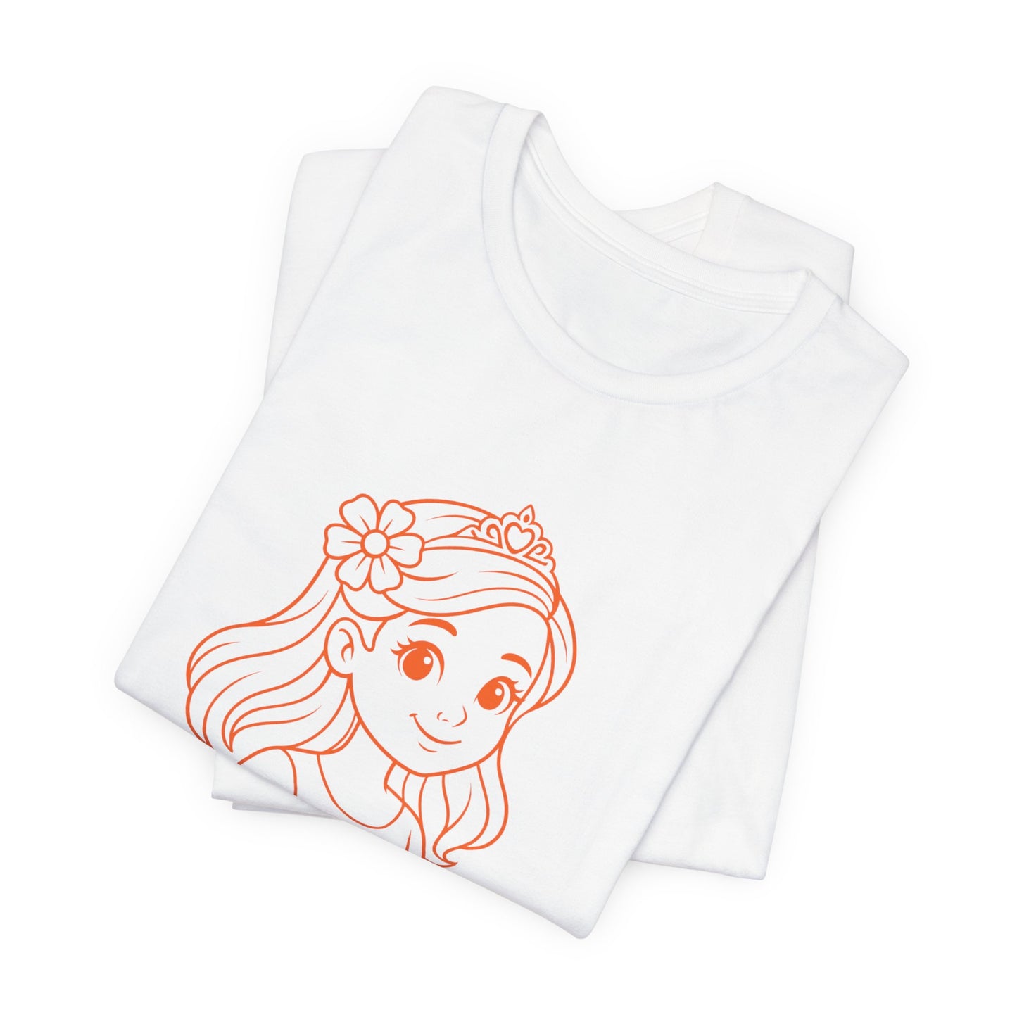 Paprika Princess Unisex Tee - Cute Graphic T-Shirt for Girls, Fun Casual Wear, Birthday Gift, Princess Theme, Gift for Kids