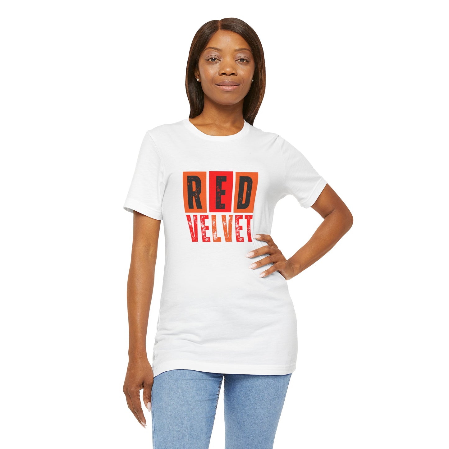 Red Velvet T-Shirt - Unisex Jersey Tee, Music Lover Gift, Concert Apparel, Casual Wear, Cute Graphic Tee, Gift for Her