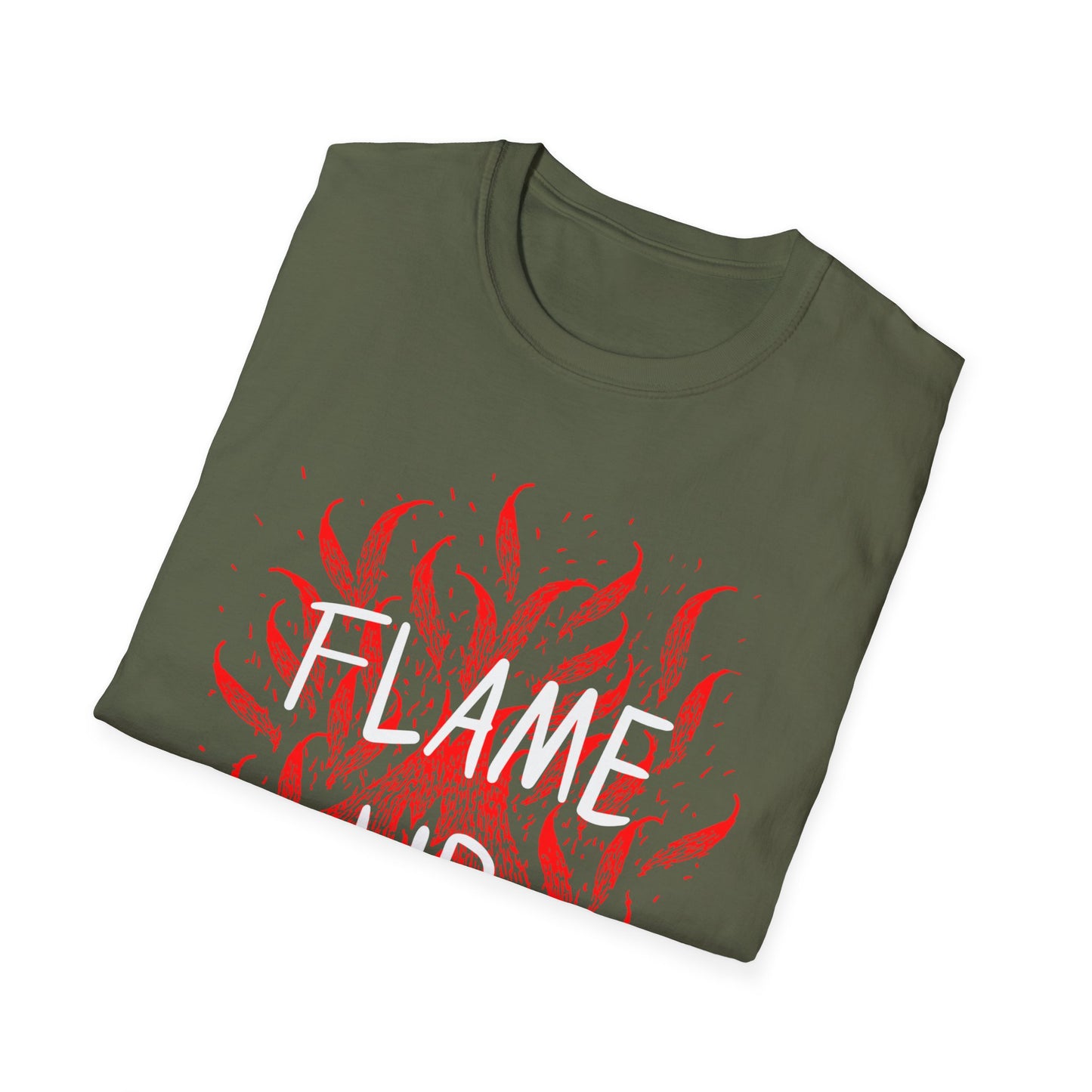 Fiery Motivation Unisex T-Shirt, Flame Up Graphic Tee, Gift for Fitness Lovers, Workout Apparel, Casual Wear