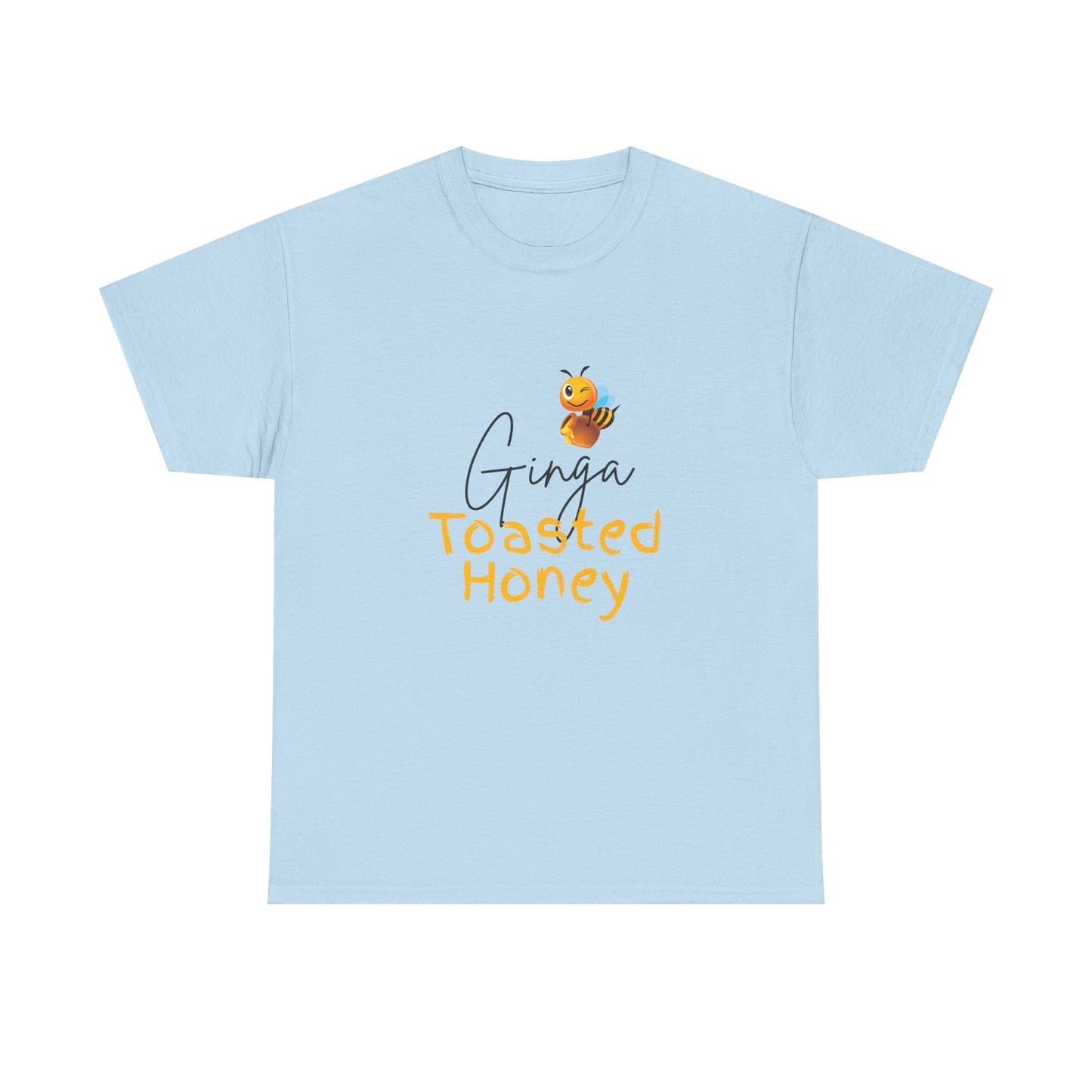 Bee-Themed Unisex Heavy Cotton Tee - Perfect Gift for Honey Lovers, Casual Wear, Eco-Friendly, Birthday, Honey Appreciation