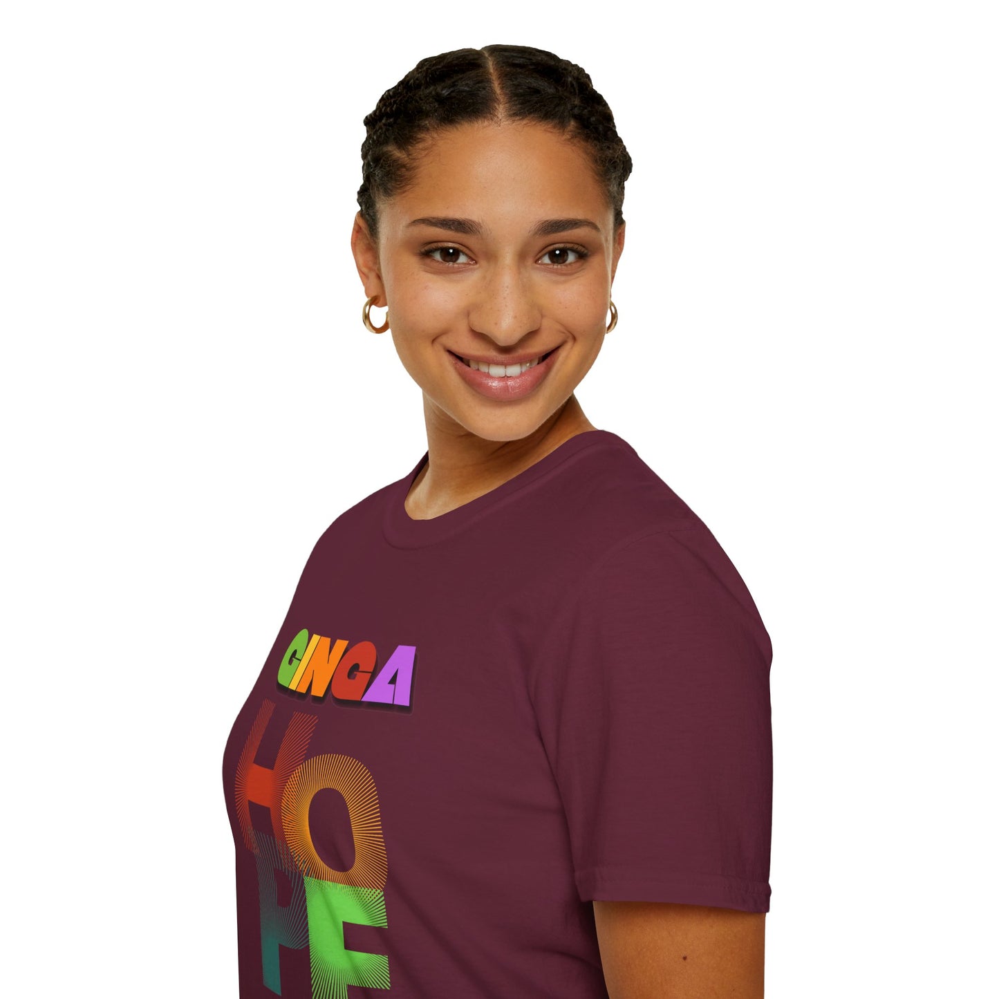 Colorful Hope Unisex T-Shirt, Inspirational Gift, Positive Message Tee, Casual Wear, Self-Care Apparel