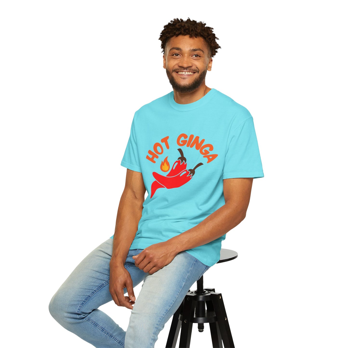 Spicy Chili T-Shirt, Hot Ginga Tee, Casual Summer Top, Gift for Spice Lovers, Unisex Graphic Shirt, Trendy Streetwear