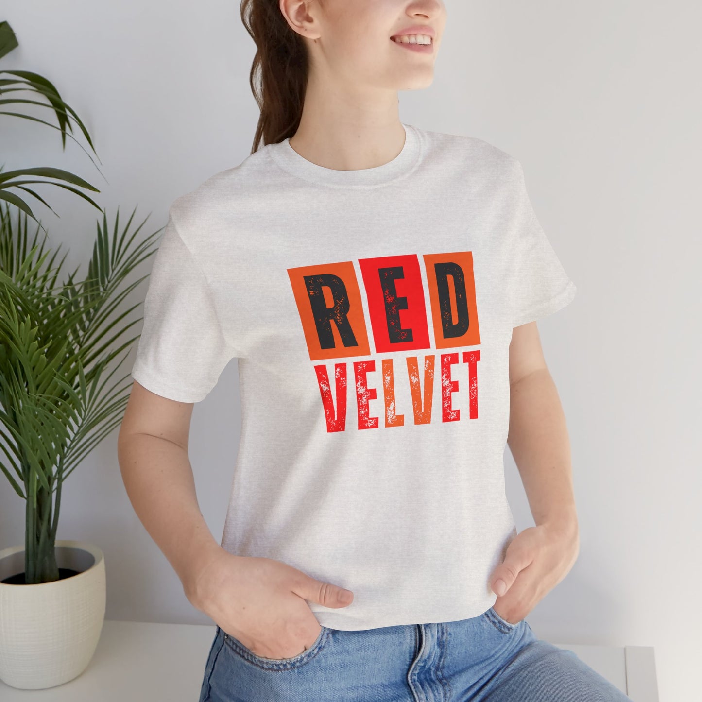 Red Velvet T-Shirt - Unisex Jersey Tee, Music Lover Gift, Concert Apparel, Casual Wear, Cute Graphic Tee, Gift for Her