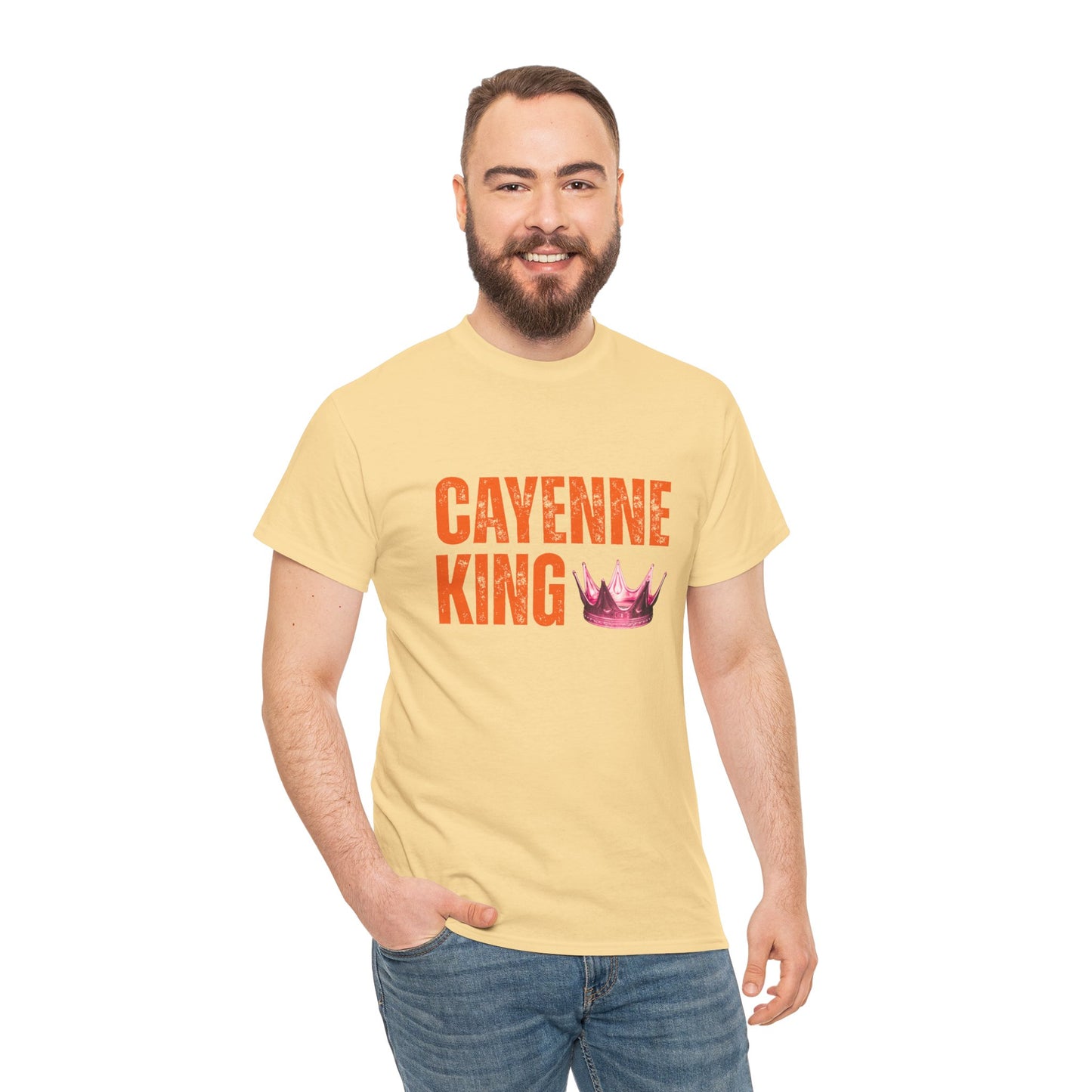 Cayenne King Cotton Tee | Unisex Graphic T-Shirt, Casual Wear, Birthday Gift, Affordable Fashion, Everyday Comfort