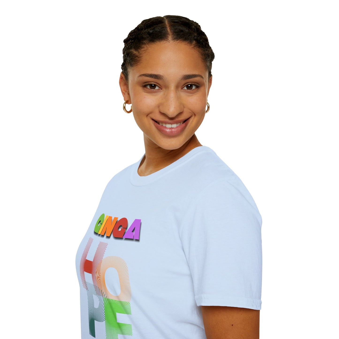Colorful Hope Unisex T-Shirt, Inspirational Gift, Positive Message Tee, Casual Wear, Self-Care Apparel