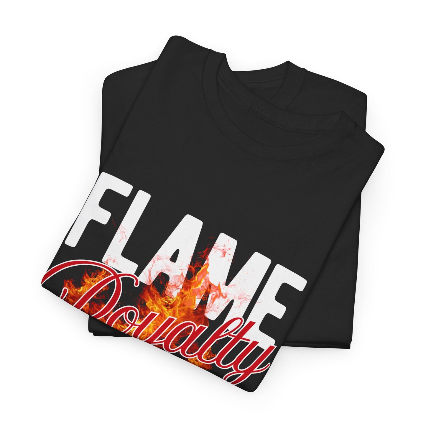 Flame Kissed Unisex Heavy Cotton Tee - Trendy Graphic Tee, Streetwear Fashion, Gift for Him/Her, Casual Outfit Staple, Statement Shirt