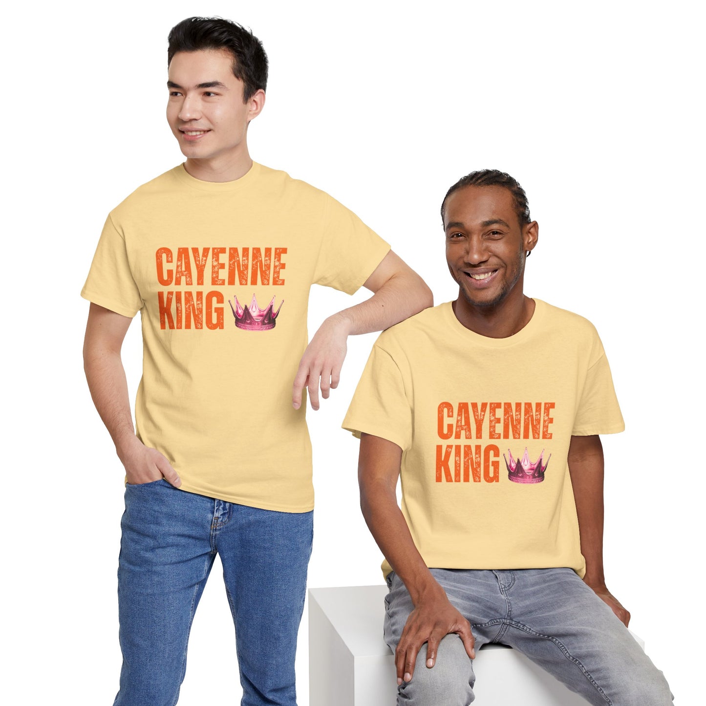 Cayenne King Cotton Tee | Unisex Graphic T-Shirt, Casual Wear, Birthday Gift, Affordable Fashion, Everyday Comfort