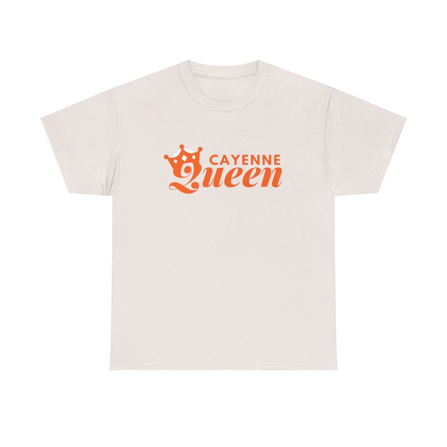 Cayenne Queen Unisex Heavy Cotton Tee, Casual Wear, Gift for Her, Birthday Shirt, Fun Quote Tee, Soft Cotton Top