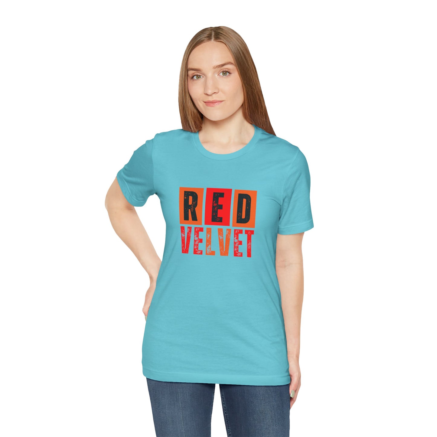 Red Velvet T-Shirt - Unisex Jersey Tee, Music Lover Gift, Concert Apparel, Casual Wear, Cute Graphic Tee, Gift for Her