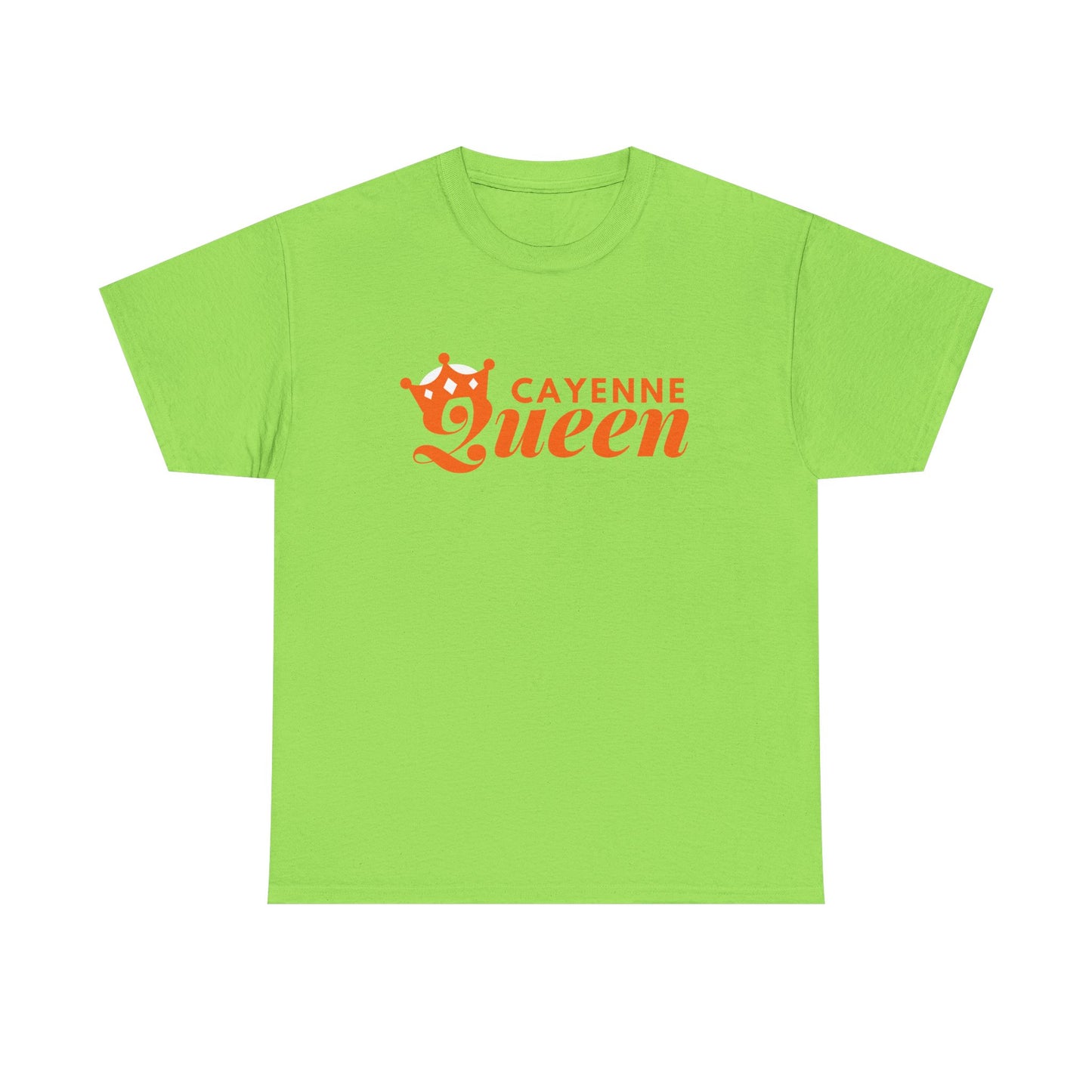 Cayenne Queen Unisex Heavy Cotton Tee, Casual Wear, Gift for Her, Birthday Shirt, Fun Quote Tee, Soft Cotton Top