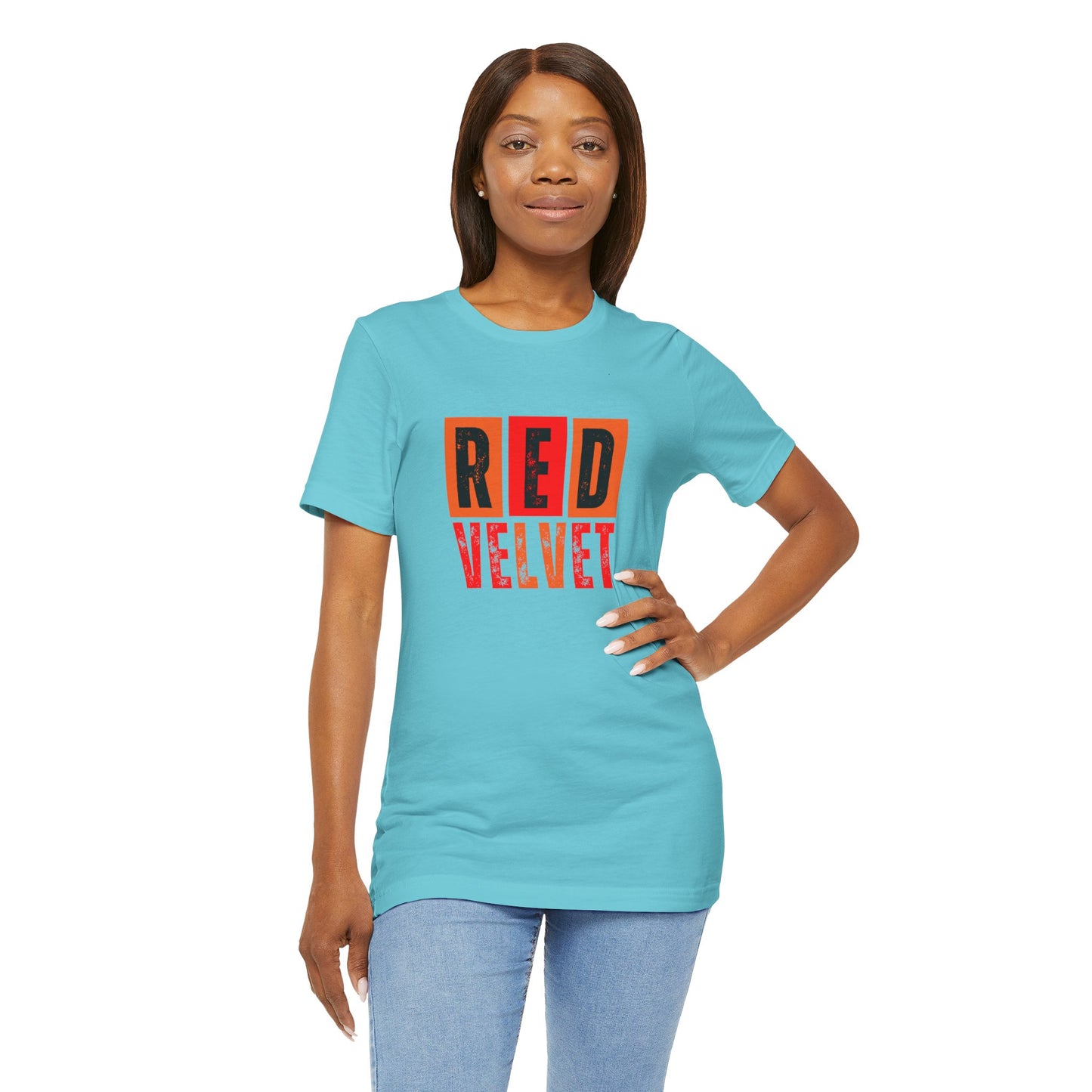 Red Velvet T-Shirt - Unisex Jersey Tee, Music Lover Gift, Concert Apparel, Casual Wear, Cute Graphic Tee, Gift for Her