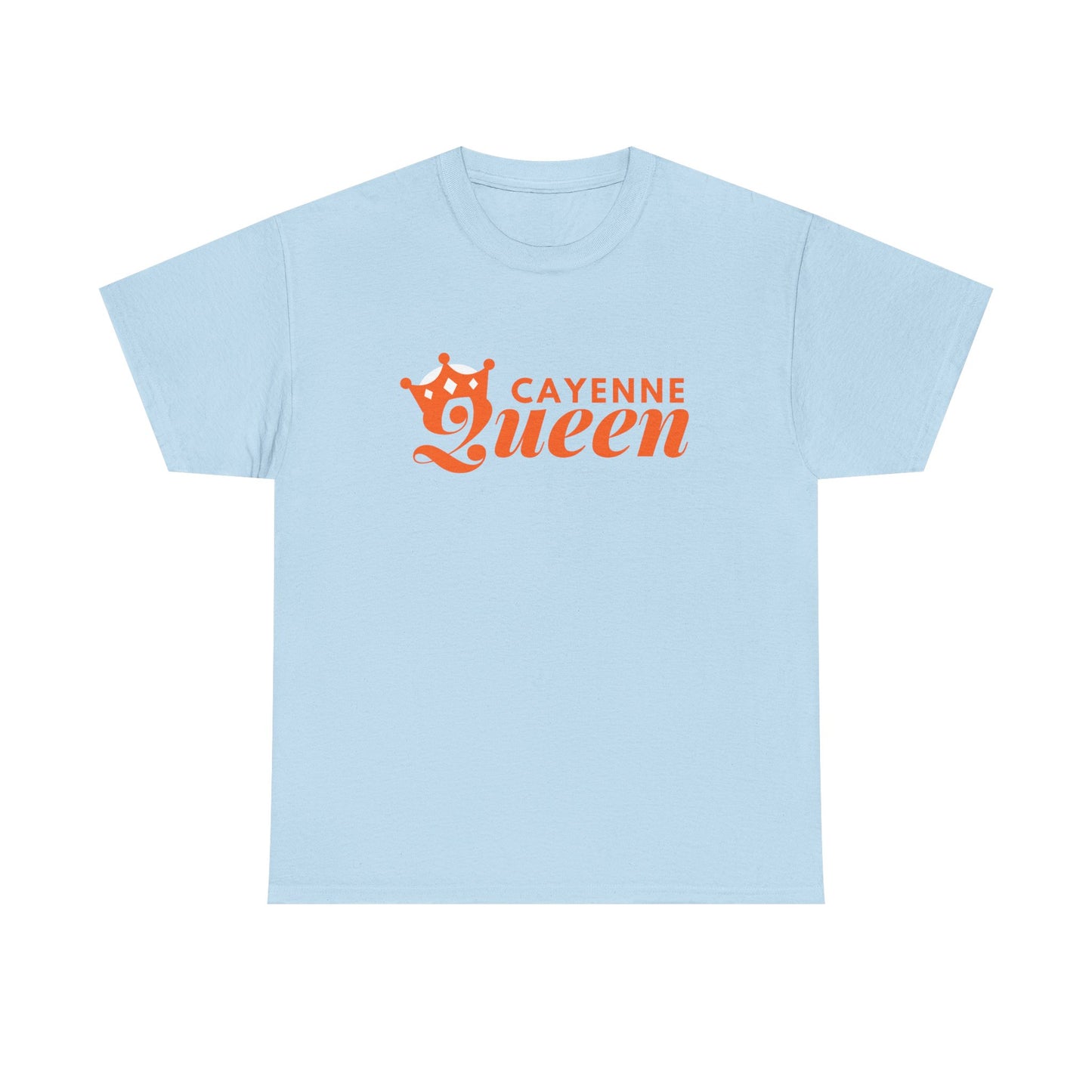 Cayenne Queen Unisex Heavy Cotton Tee, Casual Wear, Gift for Her, Birthday Shirt, Fun Quote Tee, Soft Cotton Top