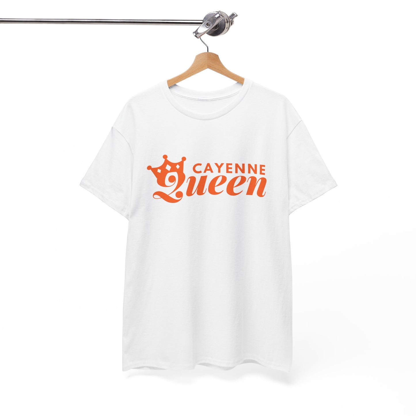 Cayenne Queen Unisex Heavy Cotton Tee, Casual Wear, Gift for Her, Birthday Shirt, Fun Quote Tee, Soft Cotton Top