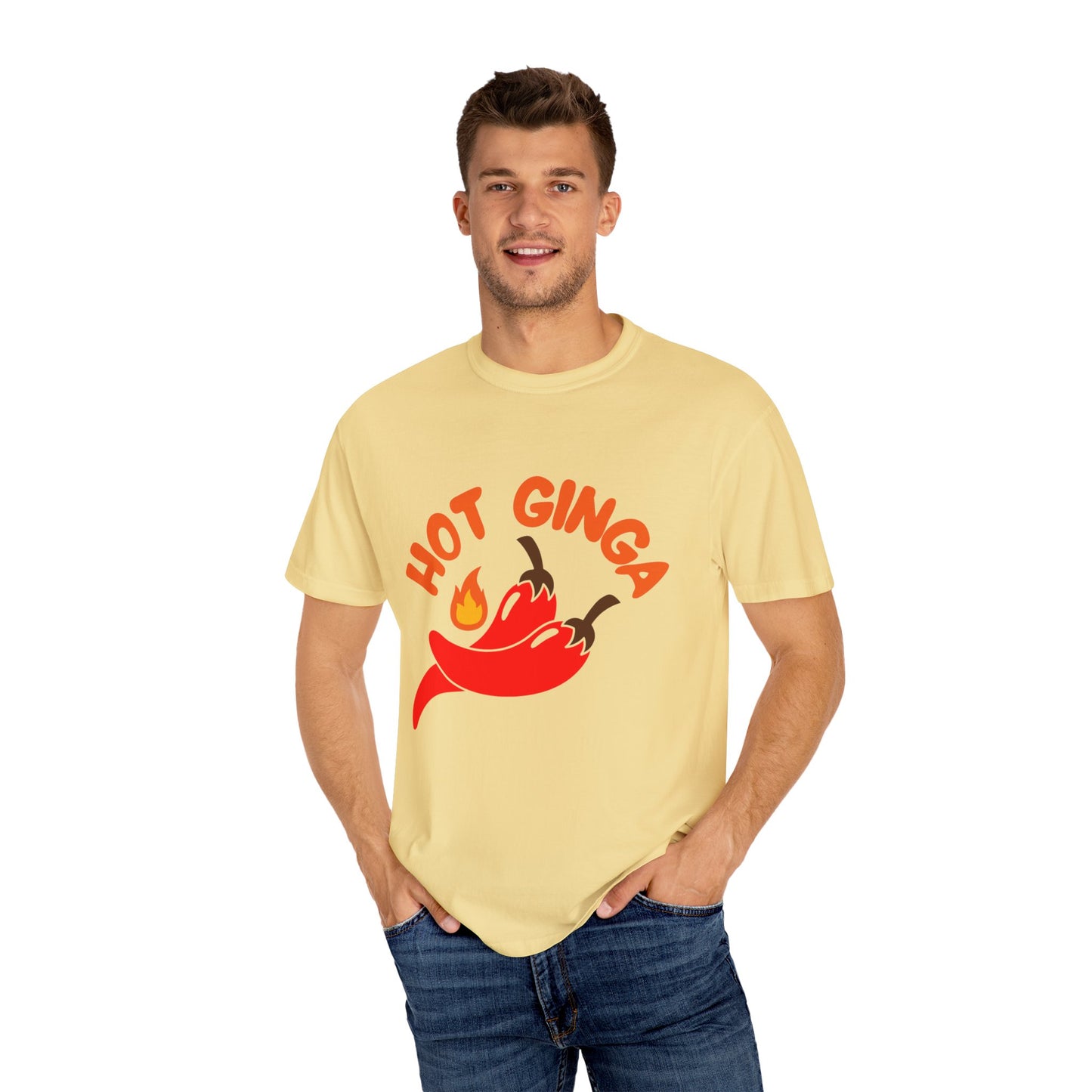Spicy Chili T-Shirt, Hot Ginga Tee, Casual Summer Top, Gift for Spice Lovers, Unisex Graphic Shirt, Trendy Streetwear