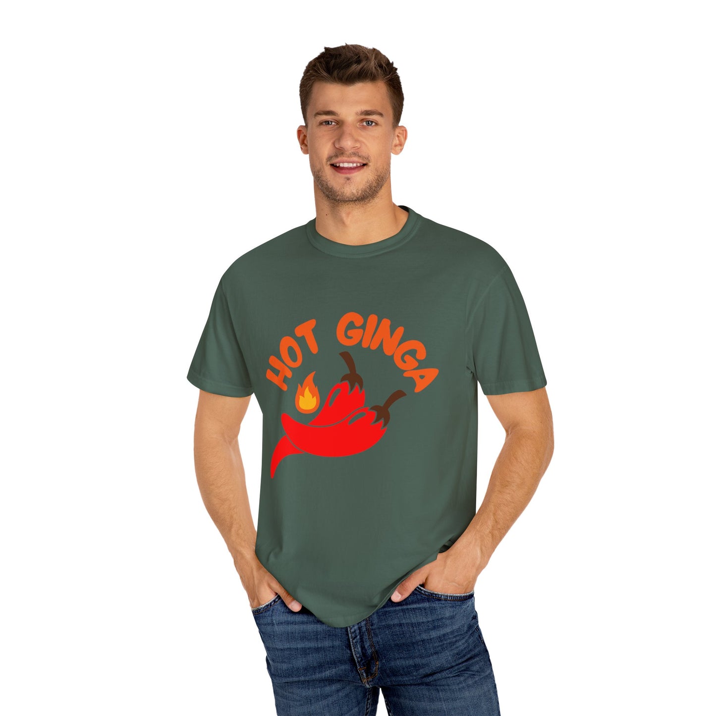 Spicy Chili T-Shirt, Hot Ginga Tee, Casual Summer Top, Gift for Spice Lovers, Unisex Graphic Shirt, Trendy Streetwear