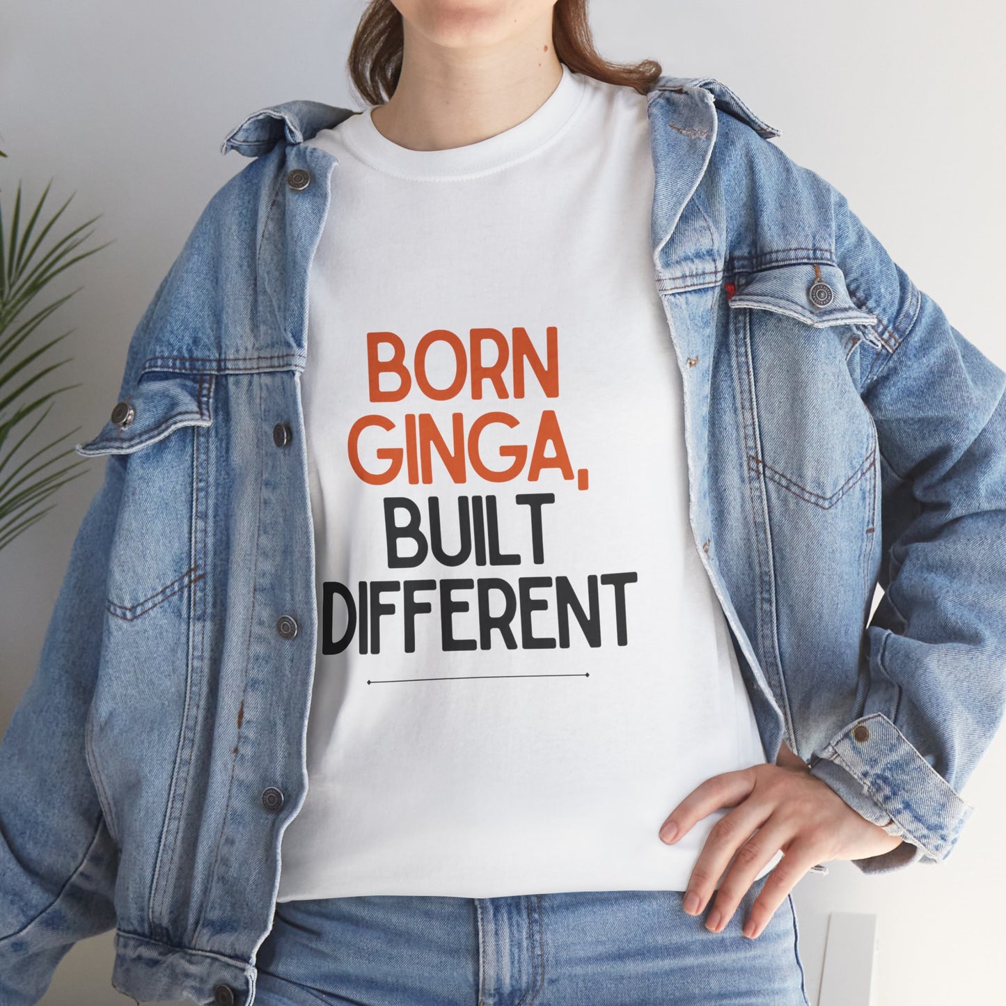 Born Ginga Unisex Heavy Cotton Tee - Celebrate Uniqueness, Casual Wear, Gift for Friends, Everyday Comfort, Statement T-Shirt