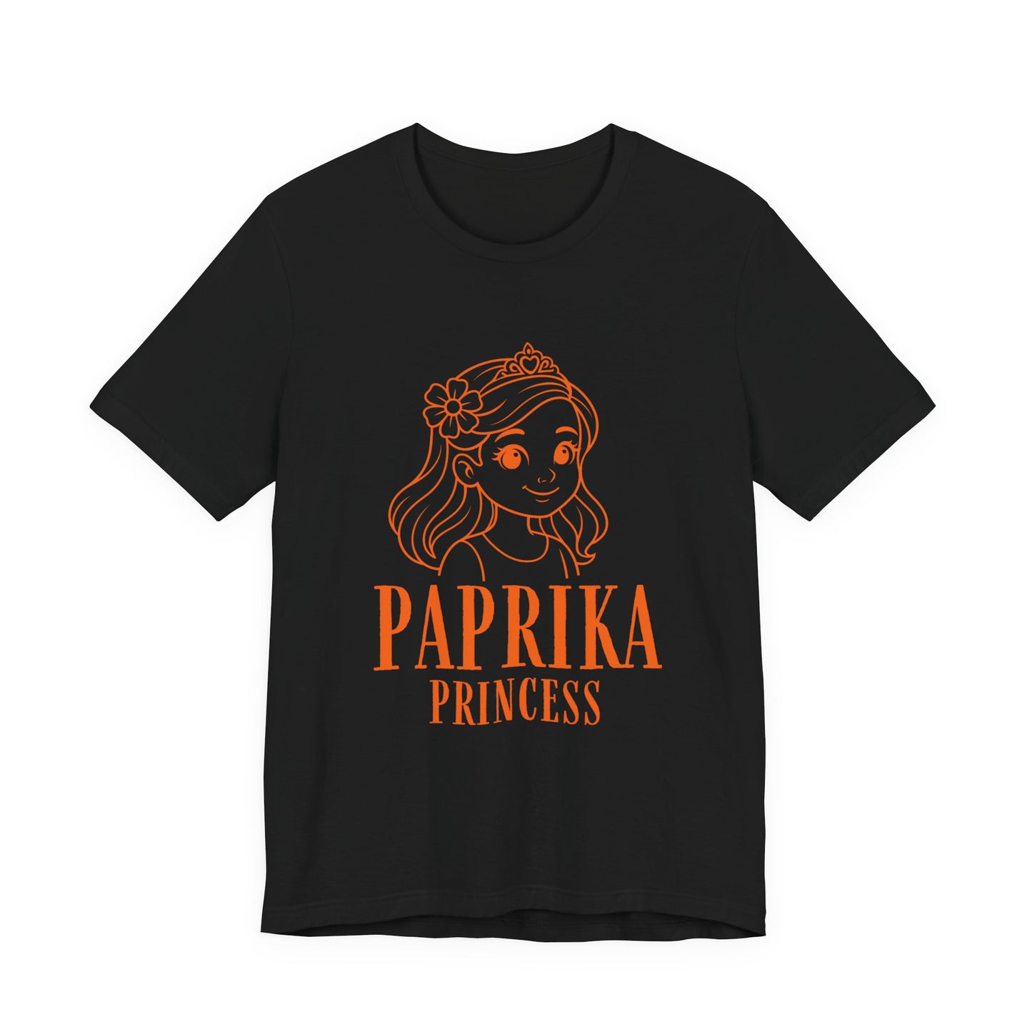 Paprika Princess Unisex Tee - Cute Graphic T-Shirt for Girls, Fun Casual Wear, Birthday Gift, Princess Theme, Gift for Kids