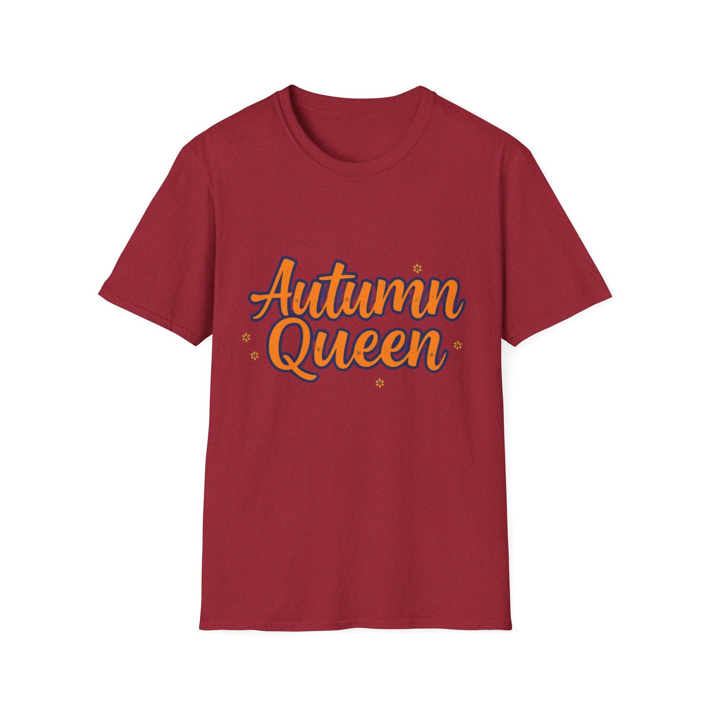 Autumn Queen Unisex Softstyle T-Shirt, Cozy Fall Tee, Gift for Autumn Lover, Seasonal Fashion, Thanksgiving Celebration Top