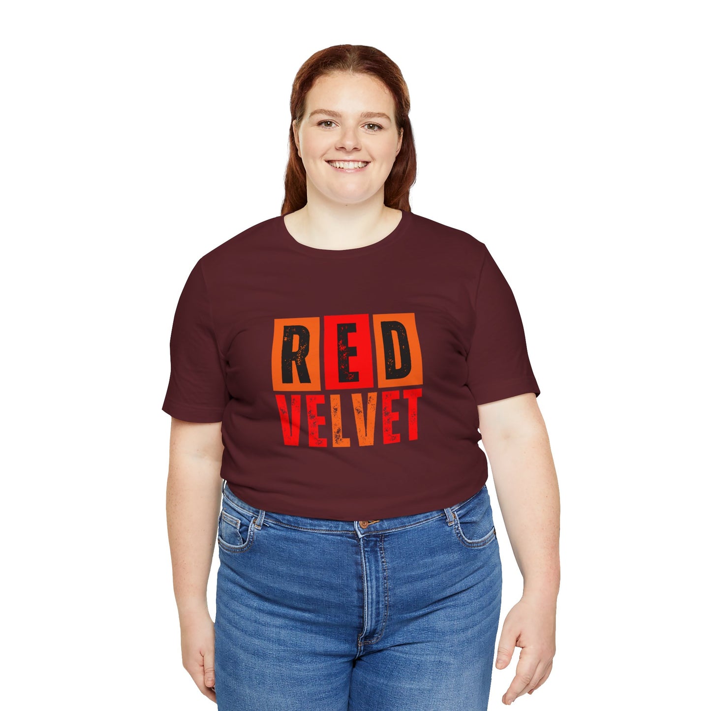 Red Velvet T-Shirt - Unisex Jersey Tee, Music Lover Gift, Concert Apparel, Casual Wear, Cute Graphic Tee, Gift for Her