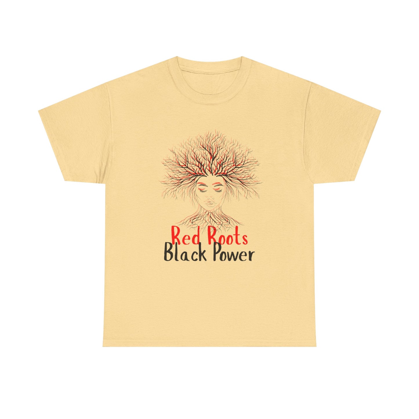Empowering Black Roots Tee, Unisex Heavy Cotton Tee, Black Power Shirt, Afrocentric Apparel, Gift for Activists, Celebration of Culture