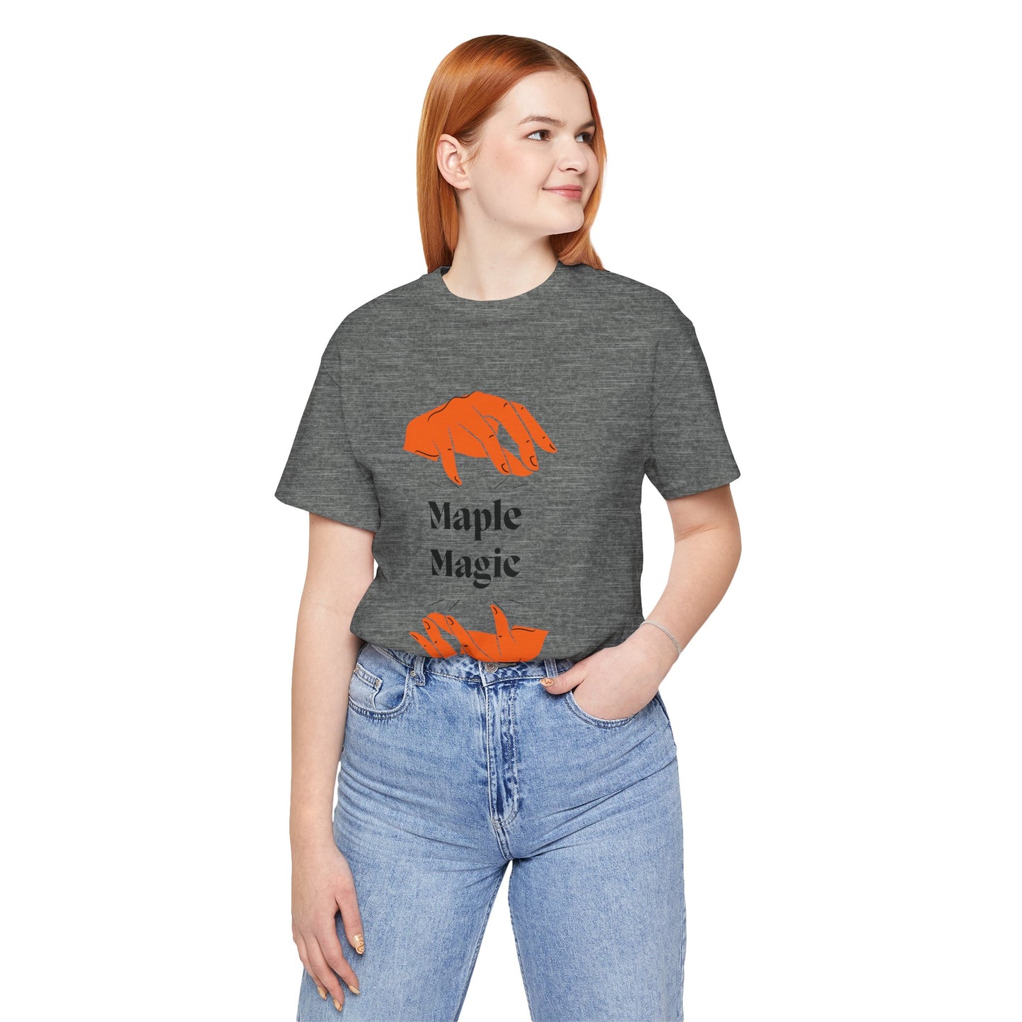 Maple Magic Unisex Tee - Cozy Casual Wear, Nature Lover Gift, Autumn Fashion, Eco-Friendly Style, Seasonal Celebration Top
