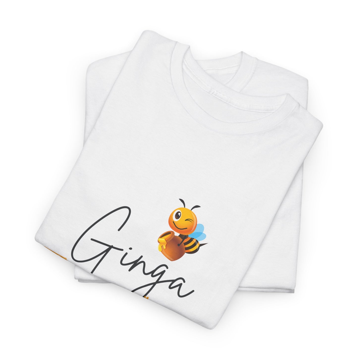 Bee-Themed Unisex Heavy Cotton Tee - Perfect Gift for Honey Lovers, Casual Wear, Eco-Friendly, Birthday, Honey Appreciation