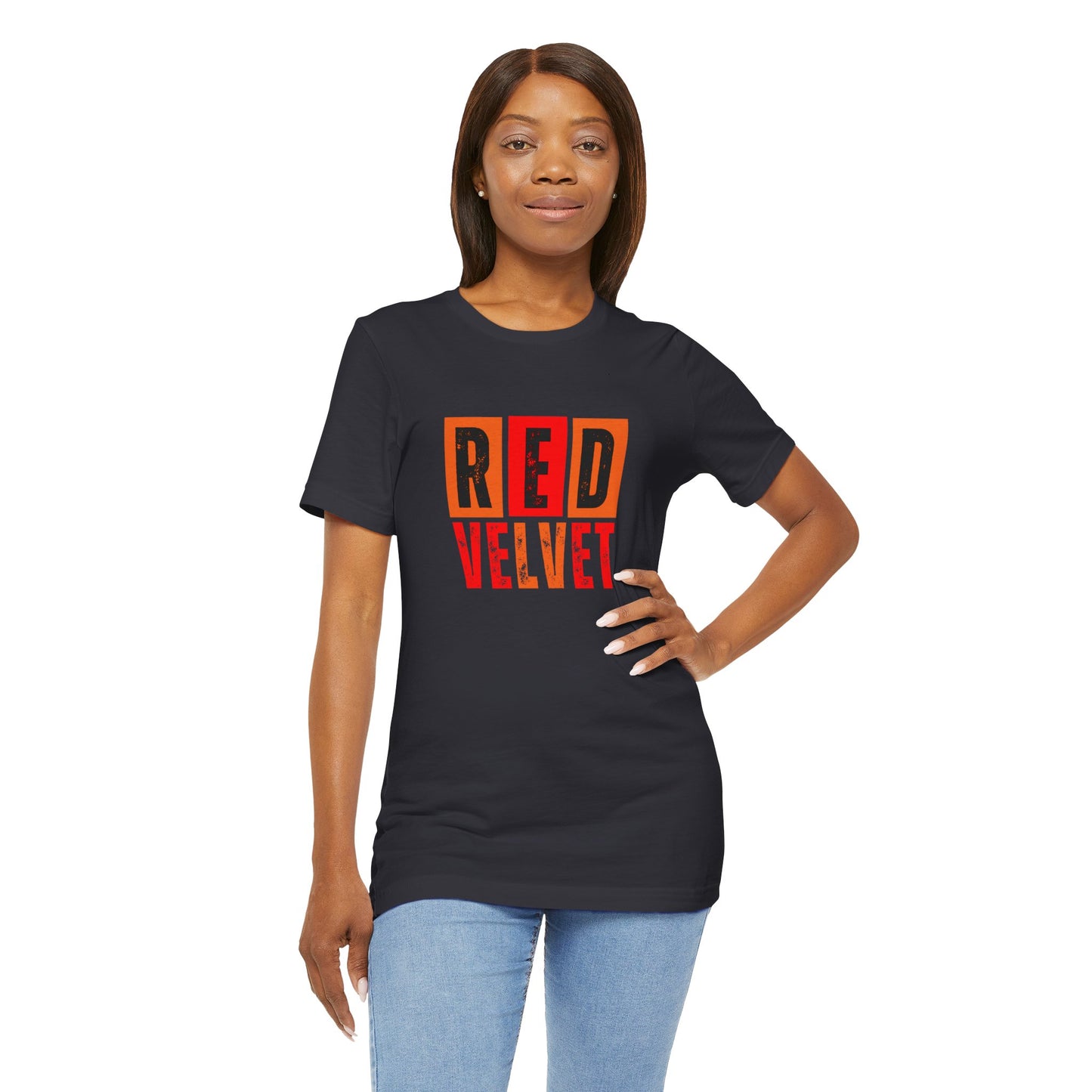 Red Velvet T-Shirt - Unisex Jersey Tee, Music Lover Gift, Concert Apparel, Casual Wear, Cute Graphic Tee, Gift for Her