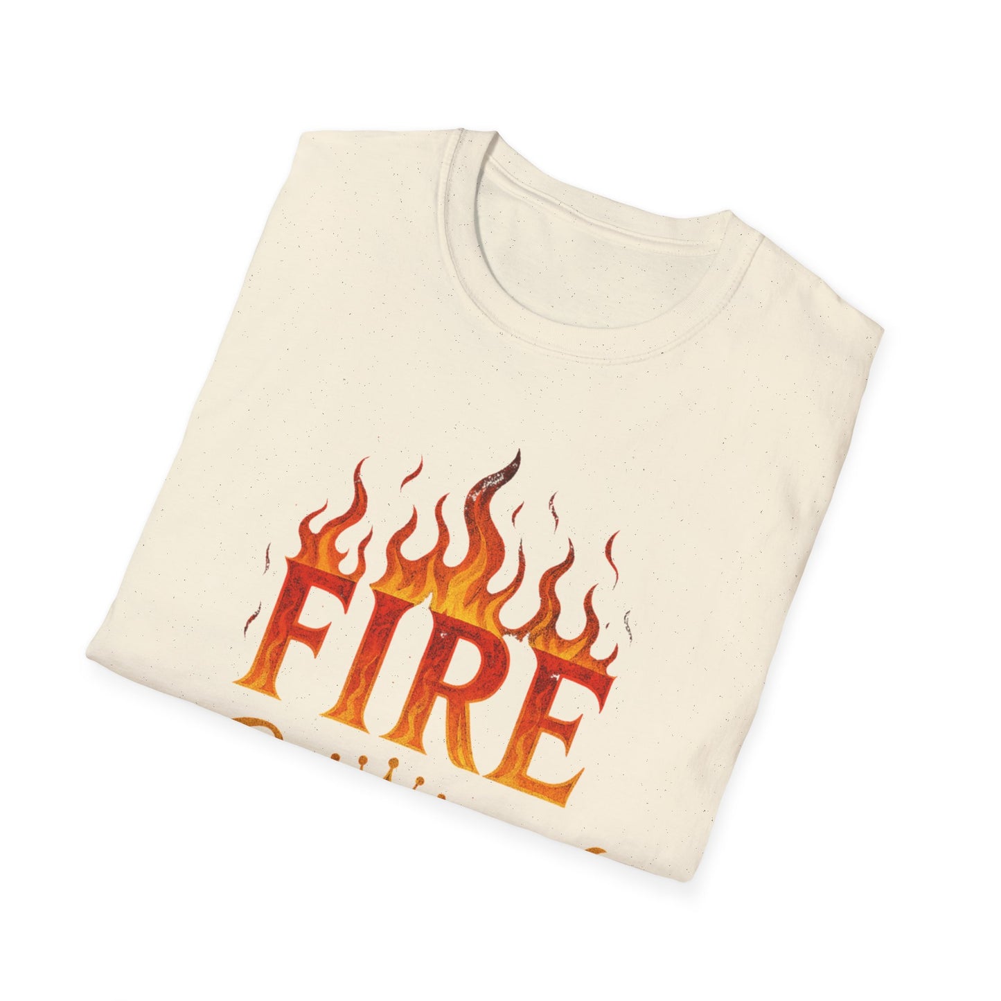 Fire Crowned Unisex Softstyle T-Shirt | Summer Vibes Tee, Gift for Him/Her, Festival Shirt, Casual Wear, Birthday Apparel