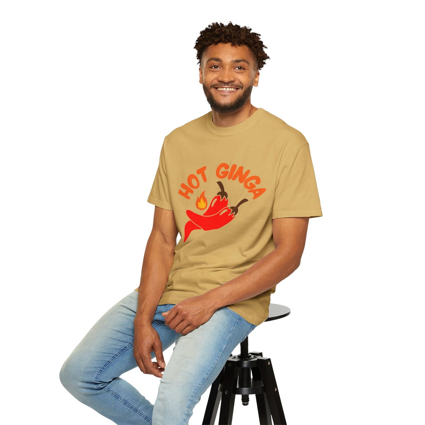 Spicy Chili T-Shirt, Hot Ginga Tee, Casual Summer Top, Gift for Spice Lovers, Unisex Graphic Shirt, Trendy Streetwear