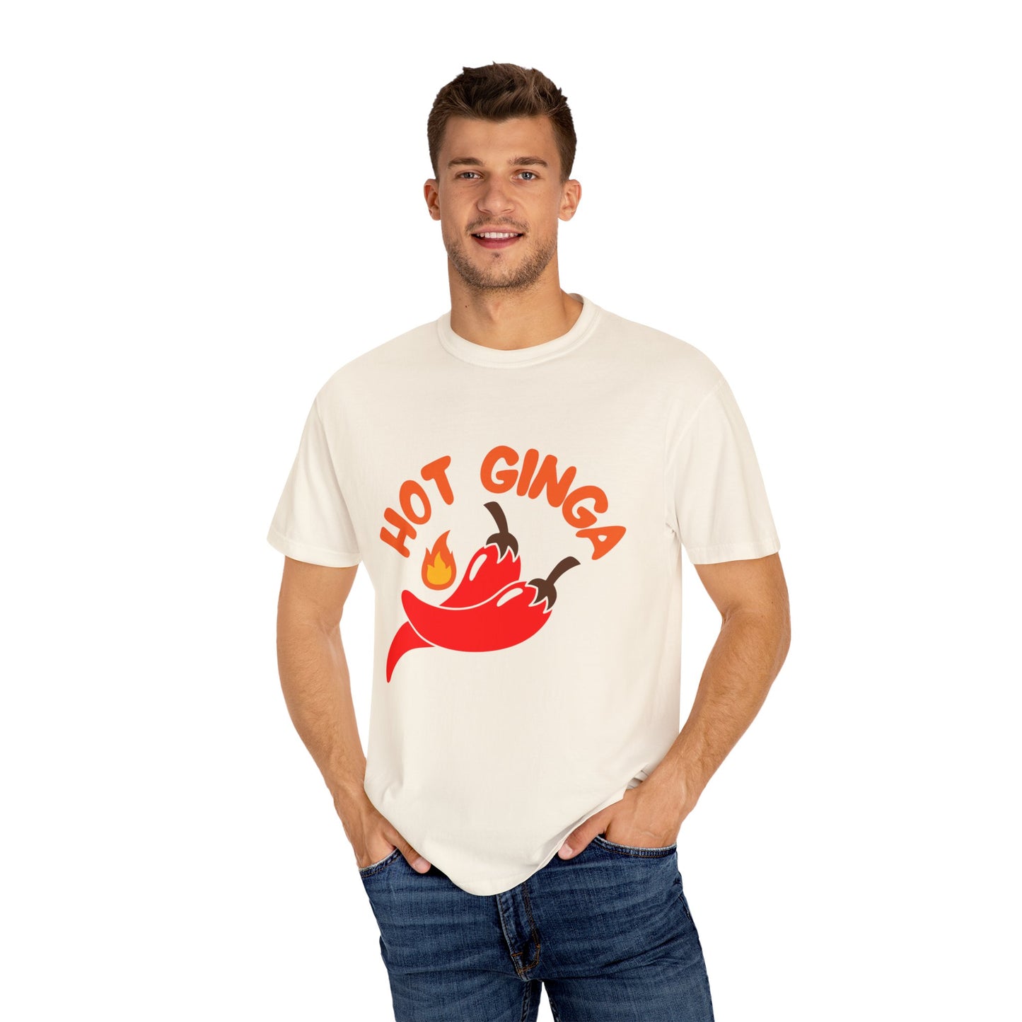 Spicy Chili T-Shirt, Hot Ginga Tee, Casual Summer Top, Gift for Spice Lovers, Unisex Graphic Shirt, Trendy Streetwear