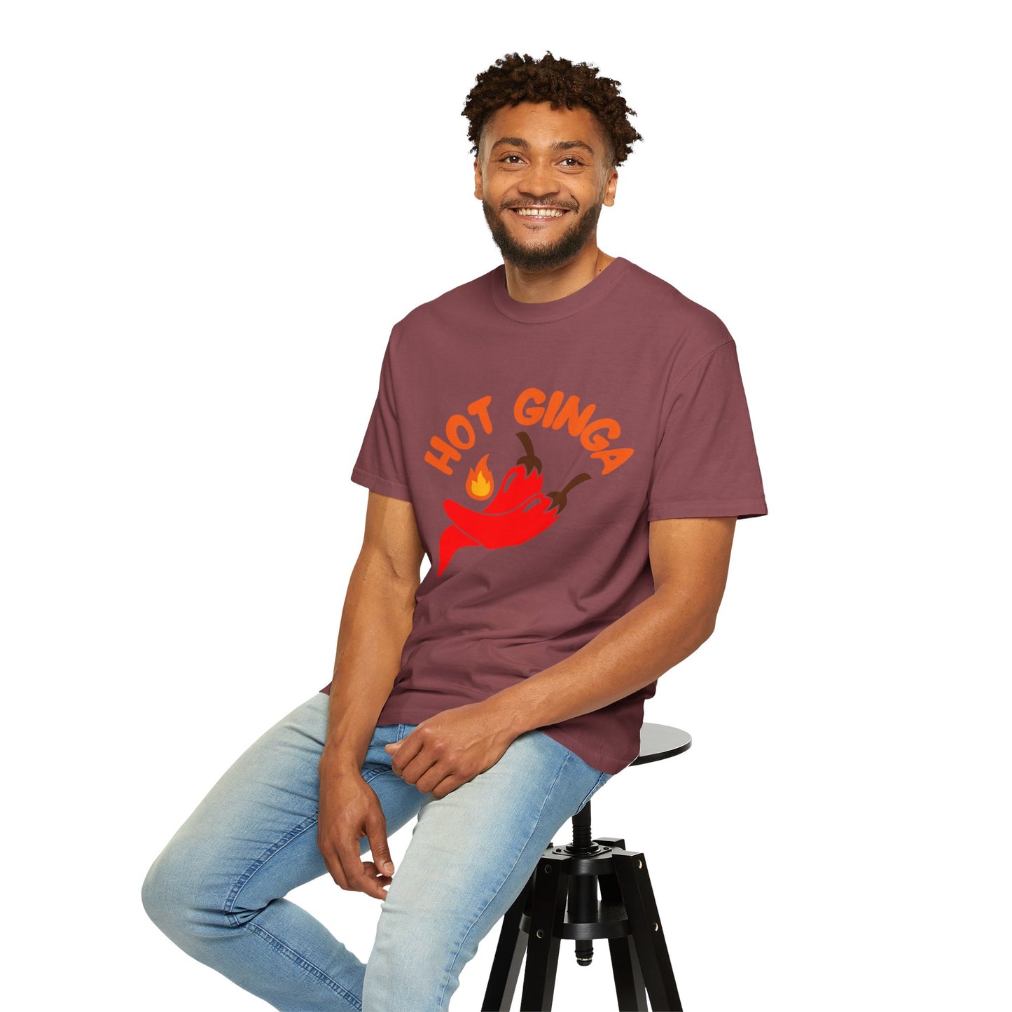 Spicy Chili T-Shirt, Hot Ginga Tee, Casual Summer Top, Gift for Spice Lovers, Unisex Graphic Shirt, Trendy Streetwear