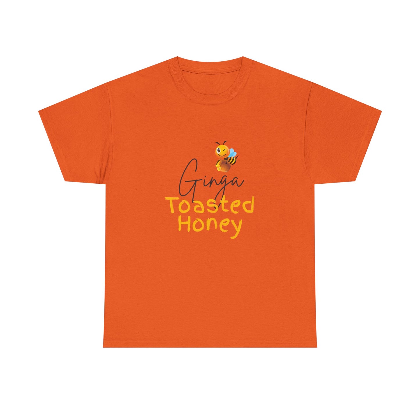 Bee-Themed Unisex Heavy Cotton Tee - Perfect Gift for Honey Lovers, Casual Wear, Eco-Friendly, Birthday, Honey Appreciation