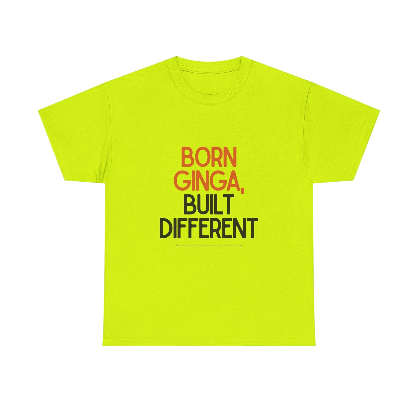 Born Ginga Unisex Heavy Cotton Tee - Celebrate Uniqueness, Casual Wear, Gift for Friends, Everyday Comfort, Statement T-Shirt