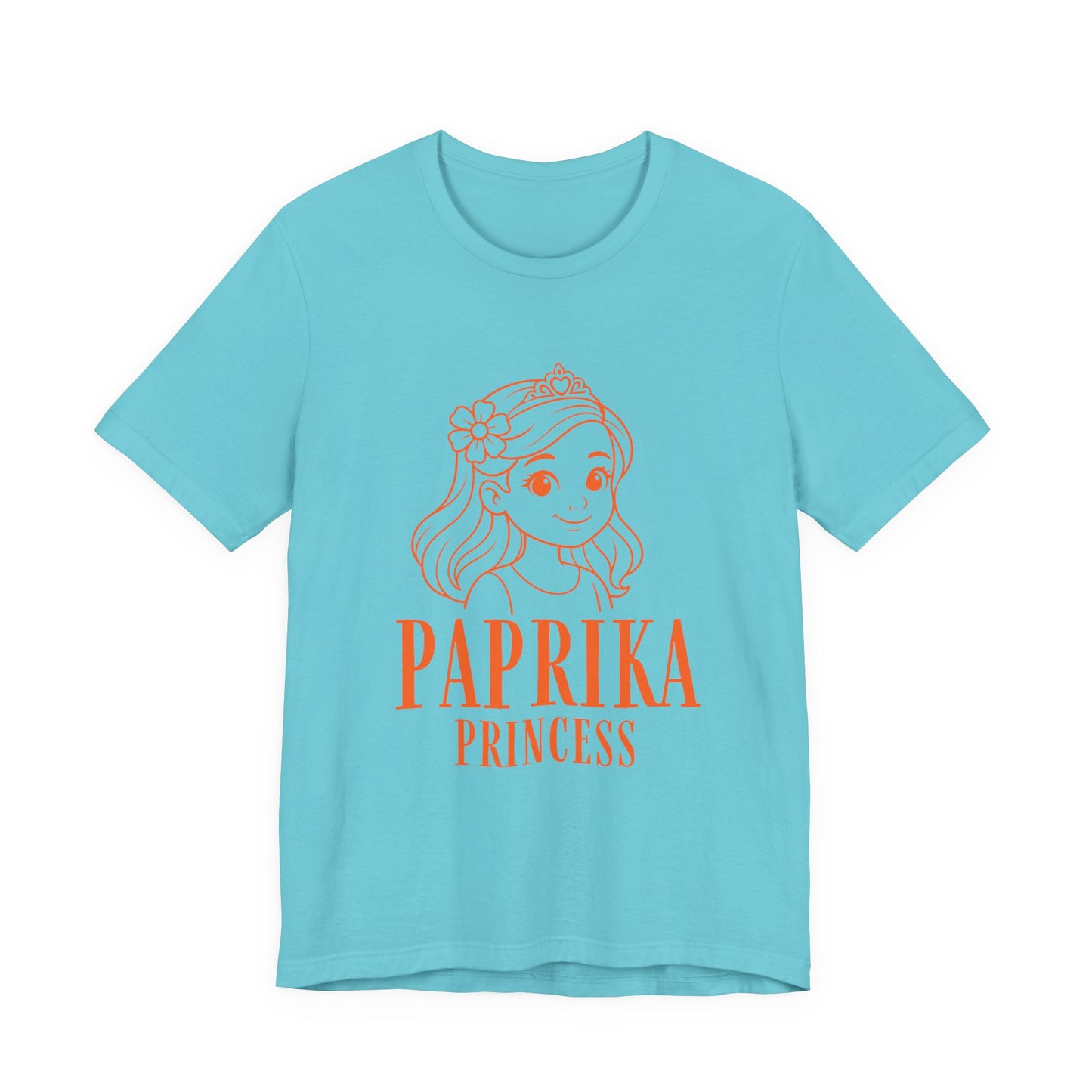 Paprika Princess Unisex Tee - Cute Graphic T-Shirt for Girls, Fun Casual Wear, Birthday Gift, Princess Theme, Gift for Kids