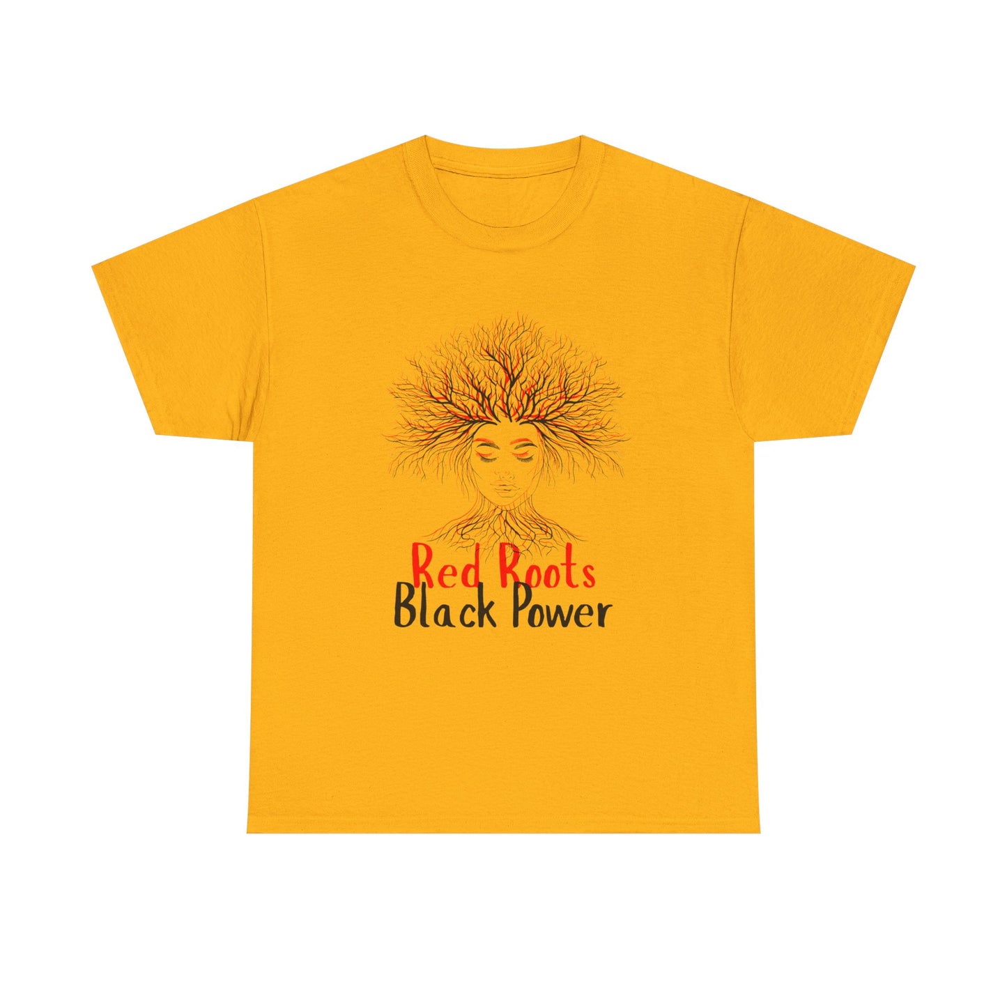 Empowering Black Roots Tee, Unisex Heavy Cotton Tee, Black Power Shirt, Afrocentric Apparel, Gift for Activists, Celebration of Culture