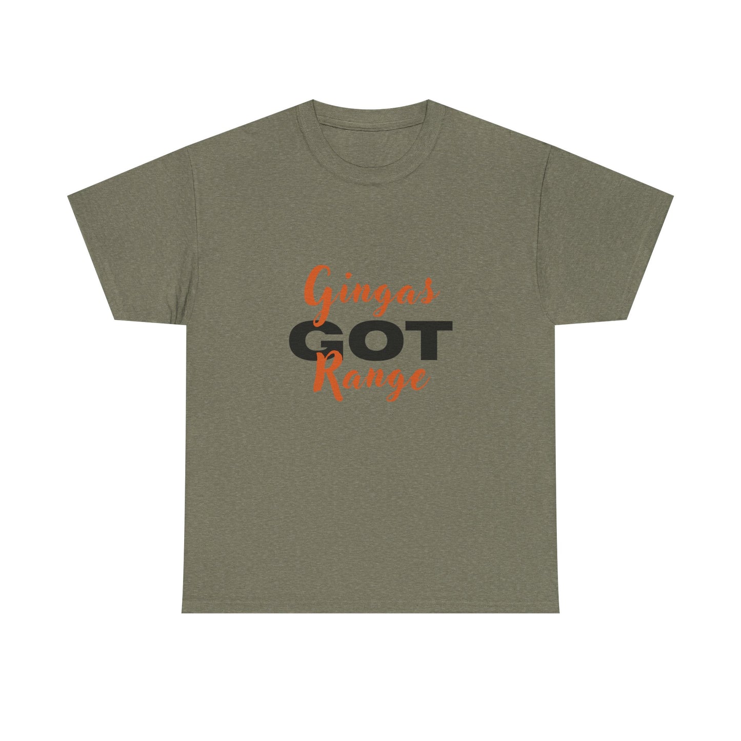 Gingas Got Range Unisex Heavy Cotton Tee, Funny Tee, Gift for Ginger Lovers, Casual Wear, Unique Statement Shirt