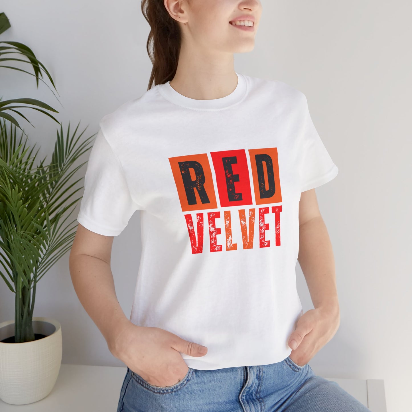 Red Velvet T-Shirt - Unisex Jersey Tee, Music Lover Gift, Concert Apparel, Casual Wear, Cute Graphic Tee, Gift for Her