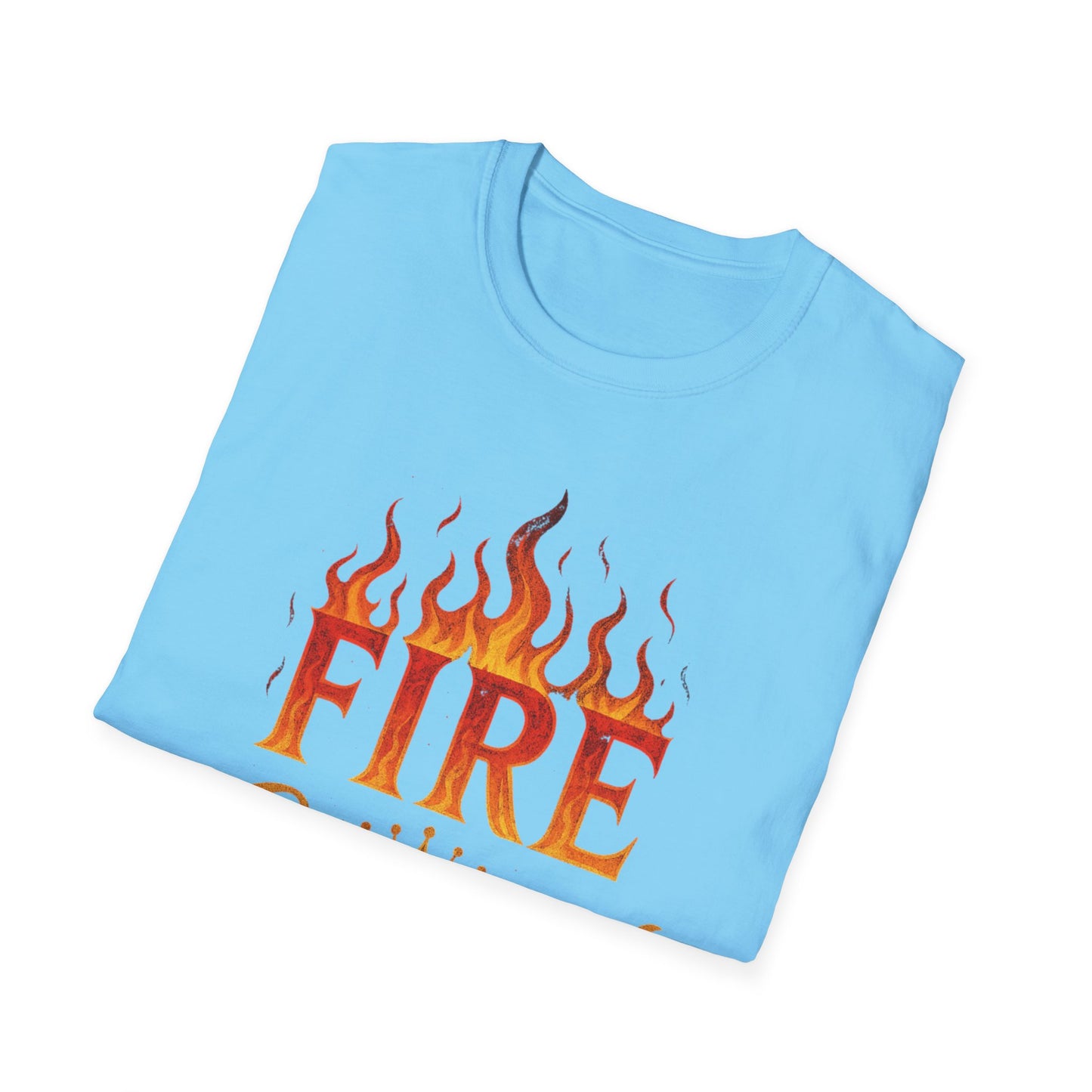 Fire Crowned Unisex Softstyle T-Shirt | Summer Vibes Tee, Gift for Him/Her, Festival Shirt, Casual Wear, Birthday Apparel