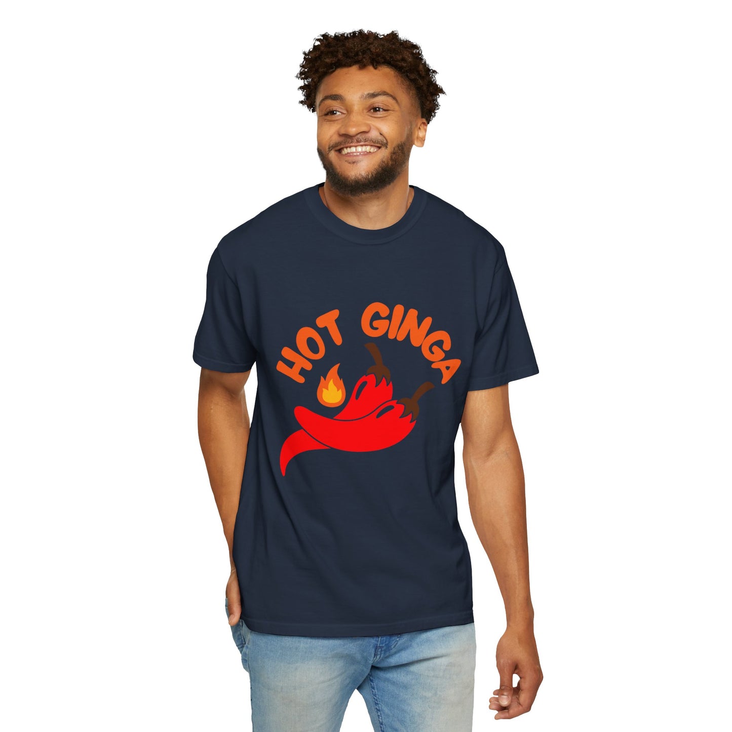 Spicy Chili T-Shirt, Hot Ginga Tee, Casual Summer Top, Gift for Spice Lovers, Unisex Graphic Shirt, Trendy Streetwear