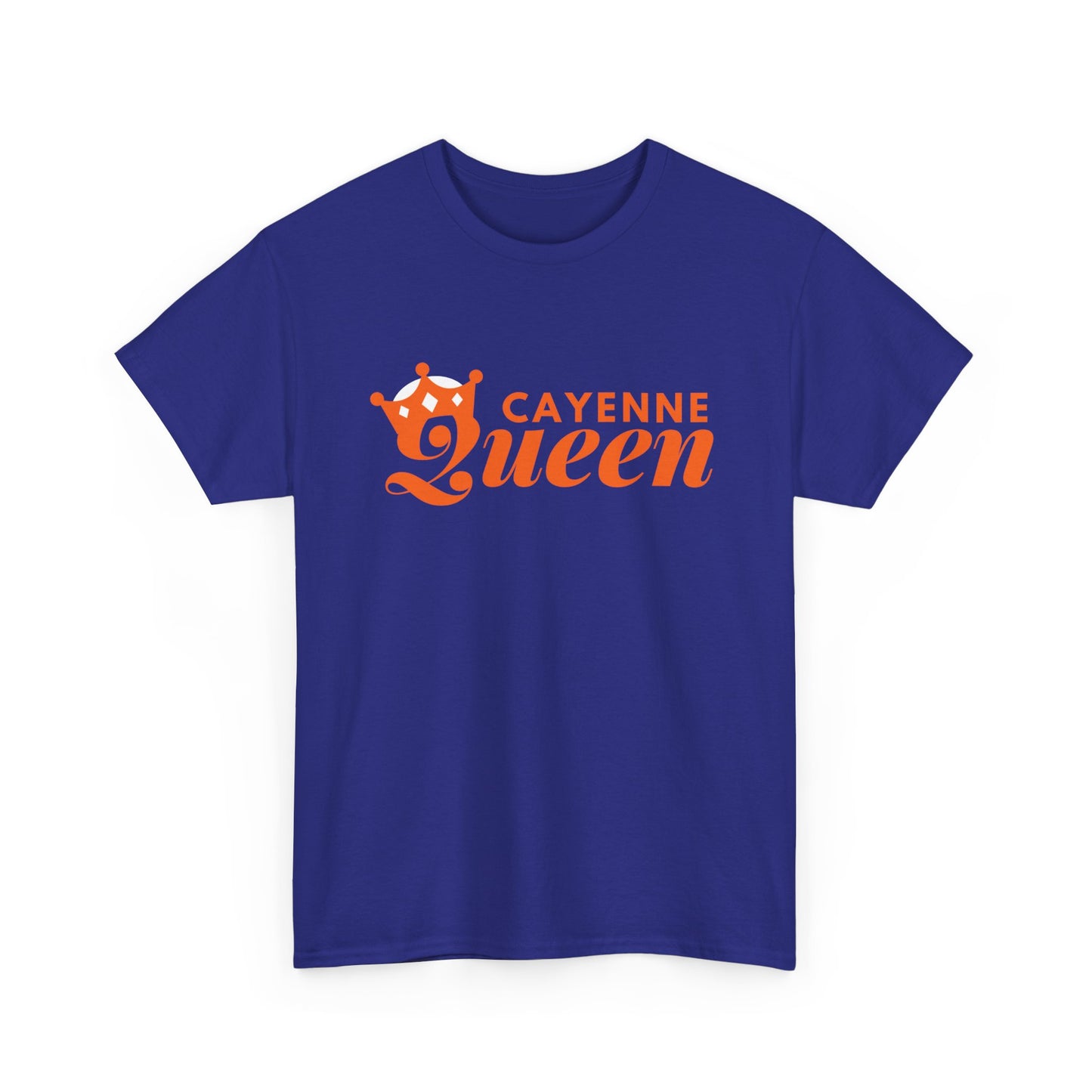 Cayenne Queen Unisex Heavy Cotton Tee, Casual Wear, Gift for Her, Birthday Shirt, Fun Quote Tee, Soft Cotton Top