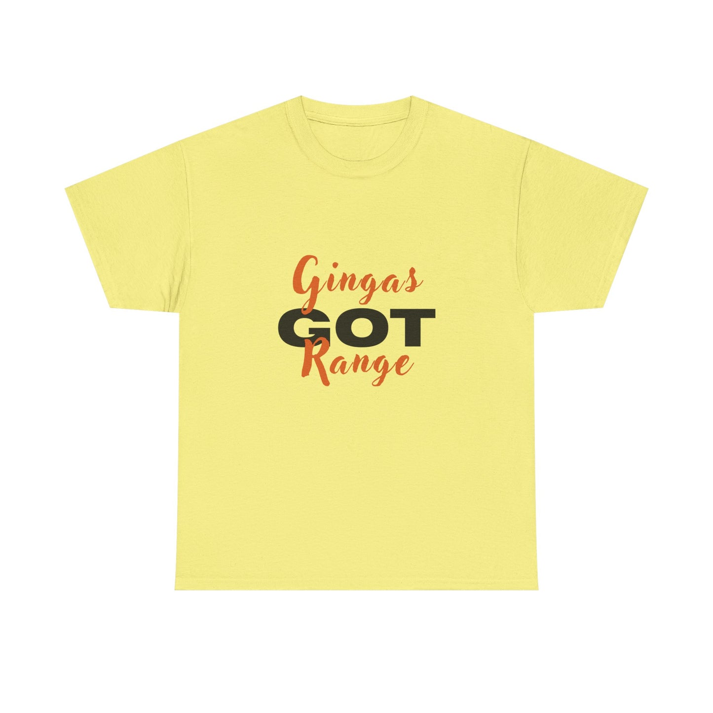 Gingas Got Range Unisex Heavy Cotton Tee, Funny Tee, Gift for Ginger Lovers, Casual Wear, Unique Statement Shirt