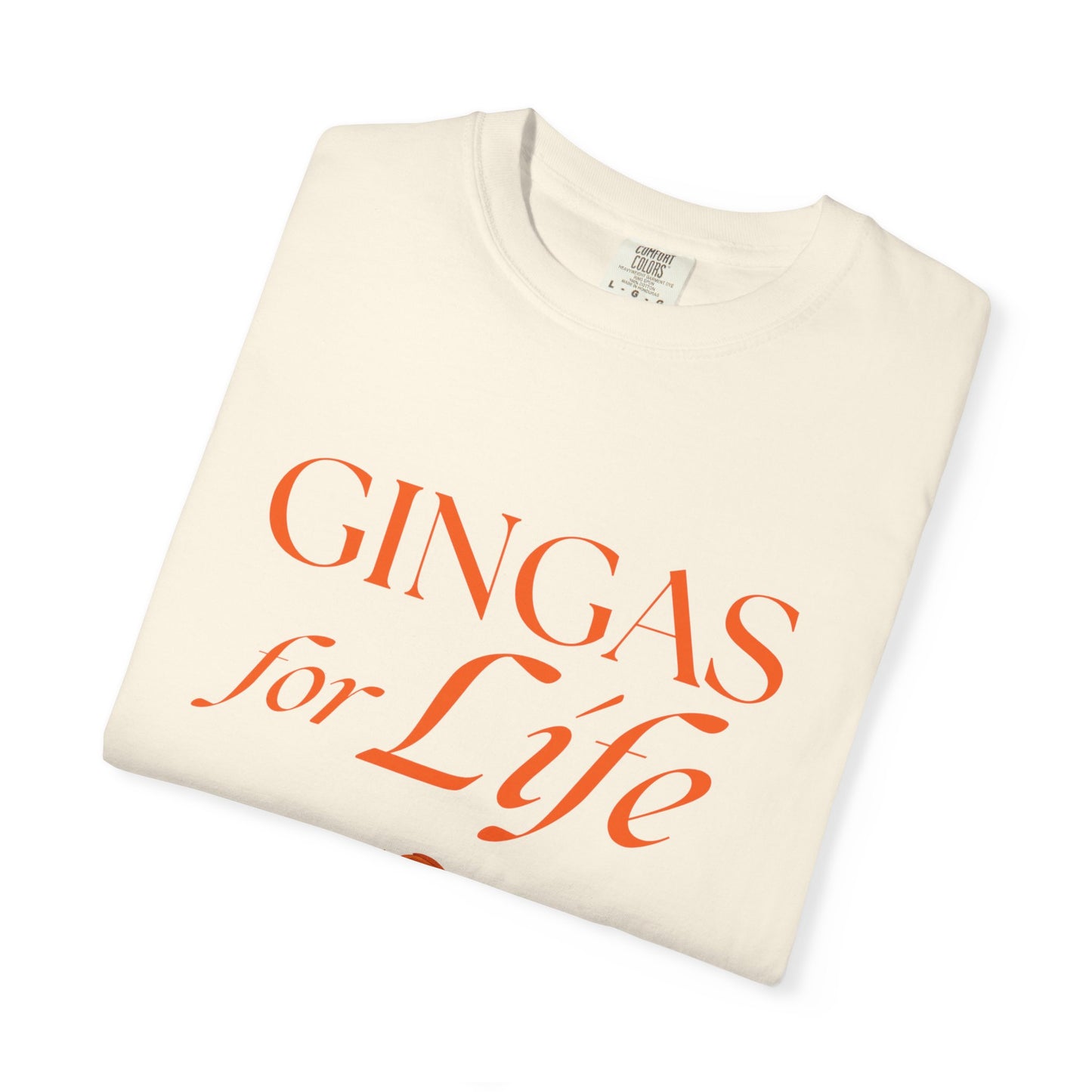Gingas for Life T-Shirt, Fun T-Shirt for Redheads, Unisex Gift for Friends, Casual Wear, Celebration Tee