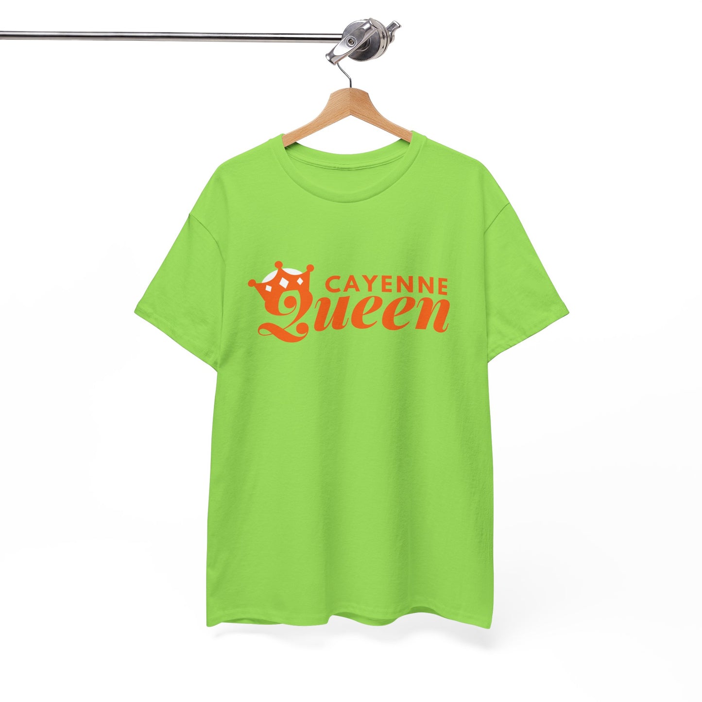 Cayenne Queen Unisex Heavy Cotton Tee, Casual Wear, Gift for Her, Birthday Shirt, Fun Quote Tee, Soft Cotton Top
