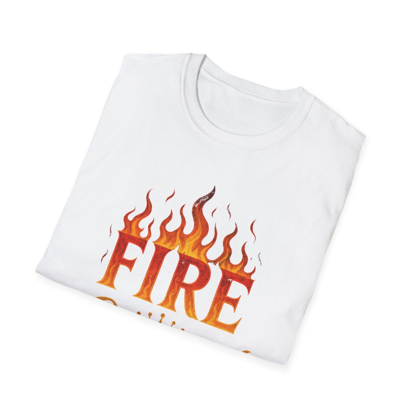 Fire Crowned Unisex Softstyle T-Shirt | Summer Vibes Tee, Gift for Him/Her, Festival Shirt, Casual Wear, Birthday Apparel