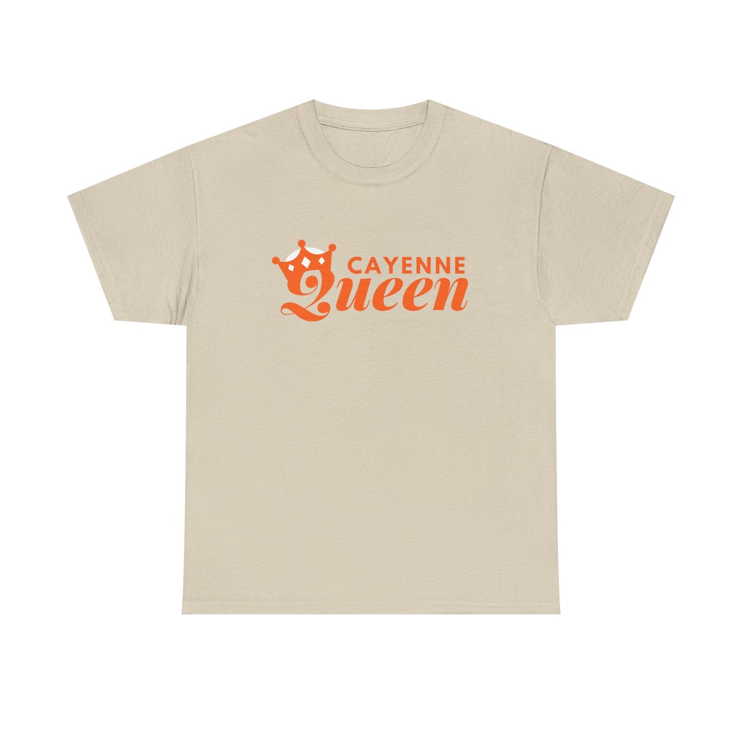 Cayenne Queen Unisex Heavy Cotton Tee, Casual Wear, Gift for Her, Birthday Shirt, Fun Quote Tee, Soft Cotton Top